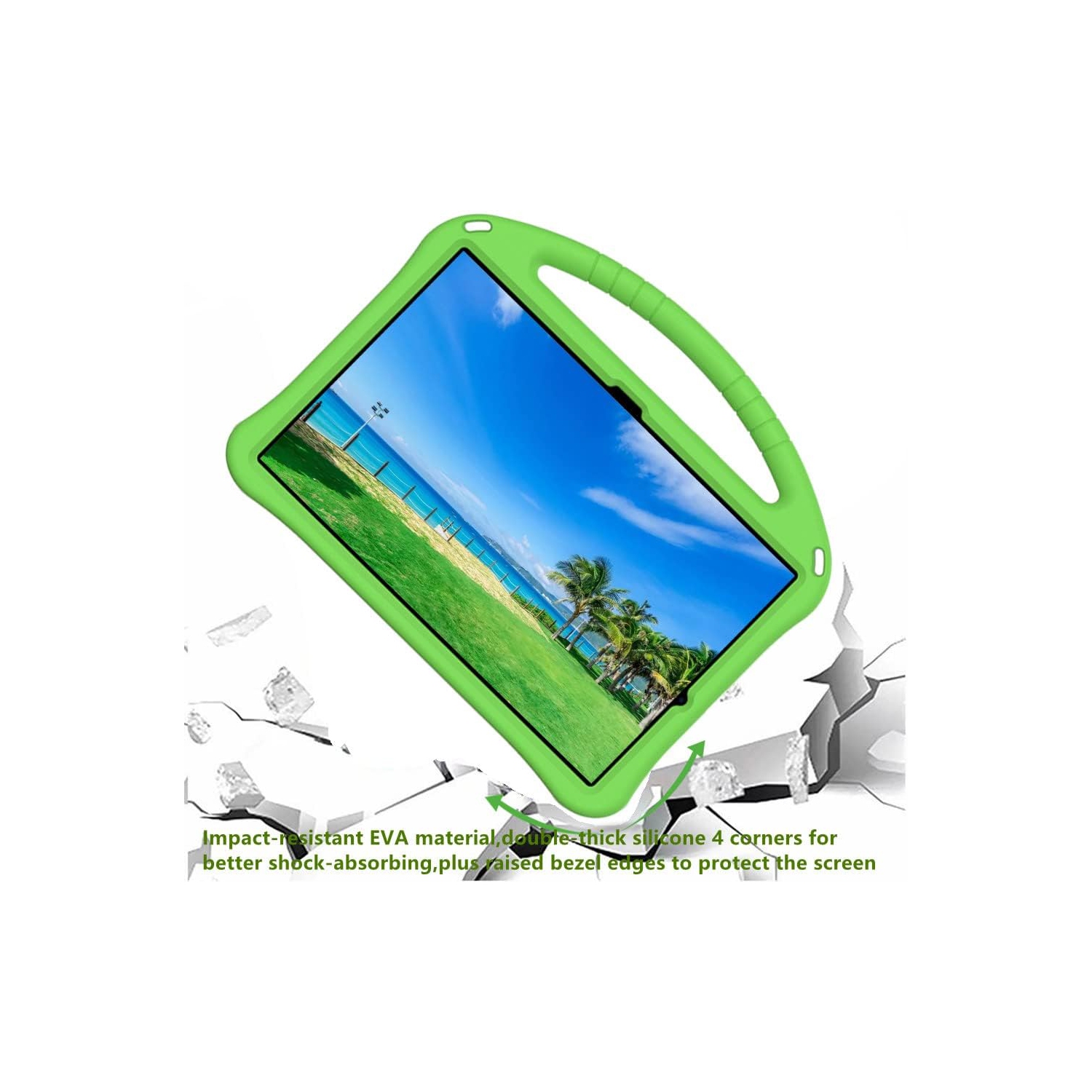 Étui pour enfants compatible avec Samsung S9 FE+/S7 FE 12.4 po, étui antichoc avec support léger