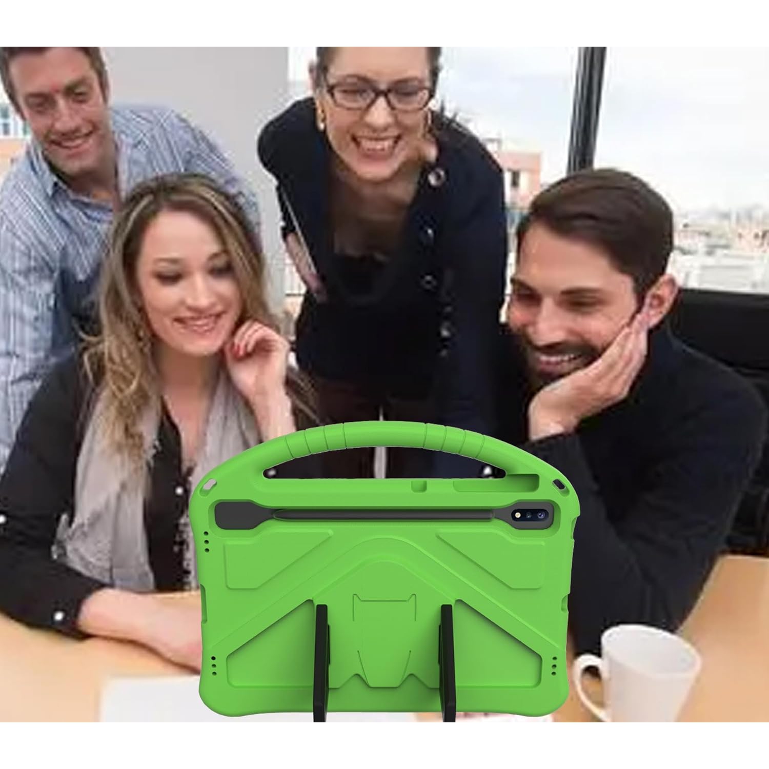 Étui pour enfants compatible avec Samsung S9 FE+/S7 FE 12.4 po, étui antichoc avec support léger