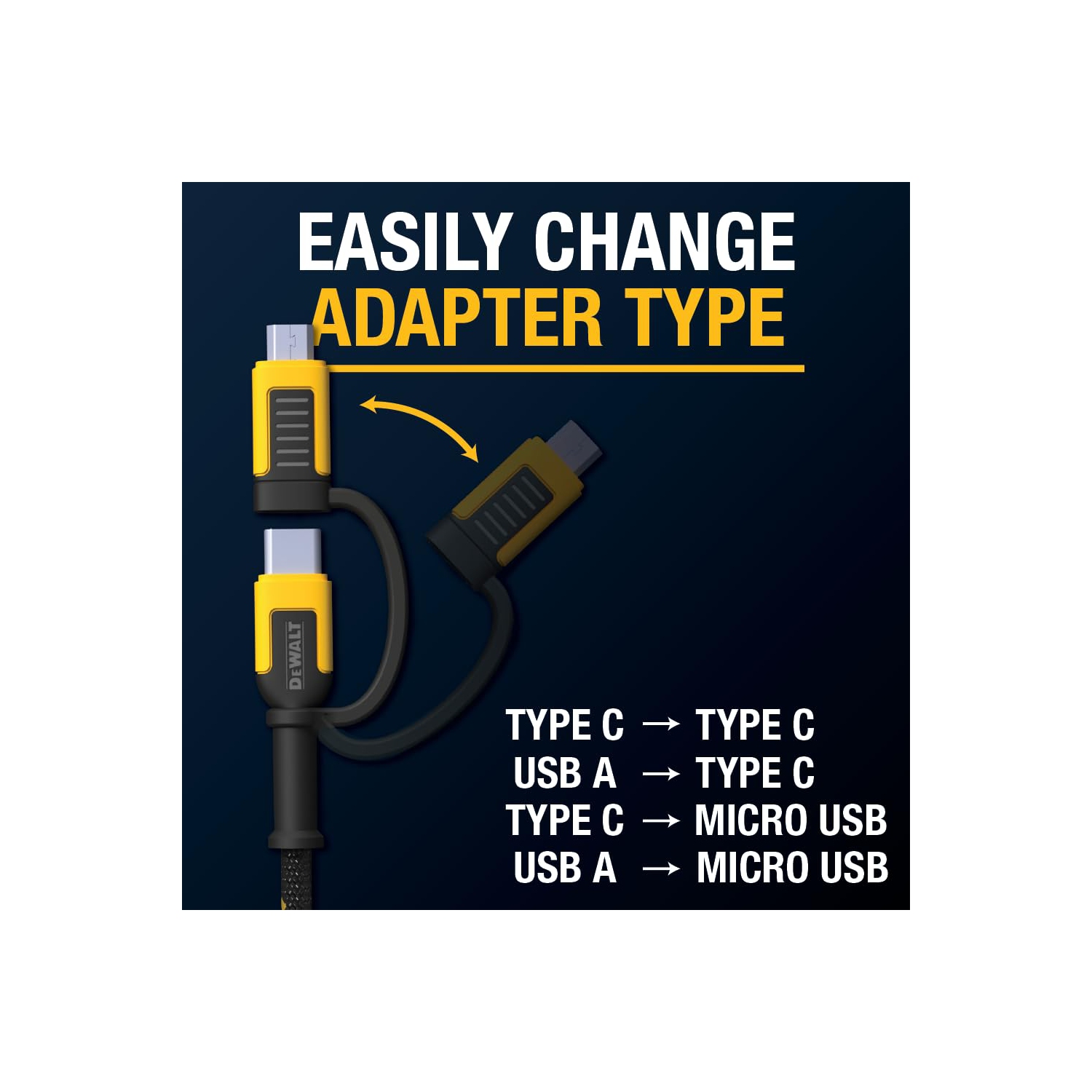 4-in-1 Cable, Type C/Micro USB/USB Cable for iPhone 15, iPad Charger Cable USB C, Huawei, HTC, LG, Samsung