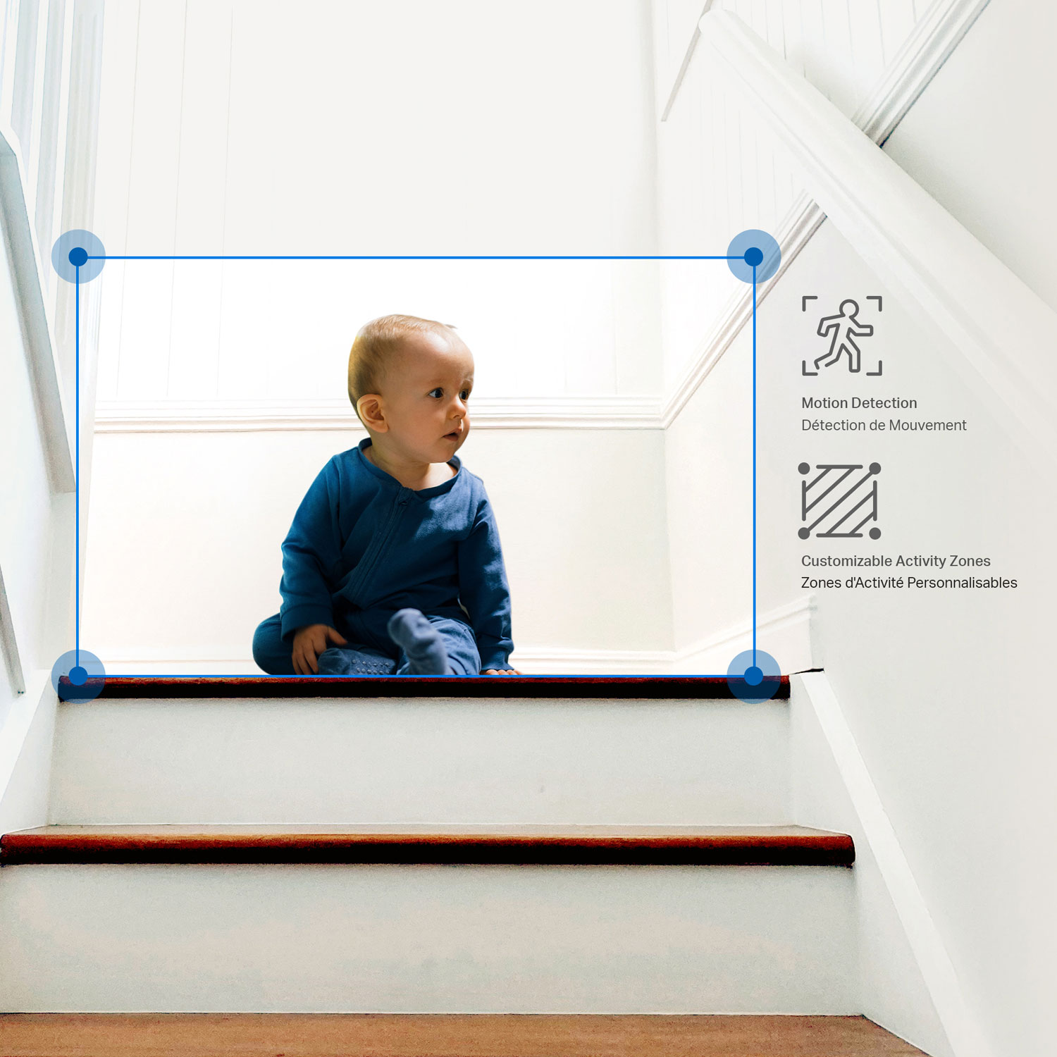 Caméra de surveillance d'intérieur semi-sans fil QHD 2K Tapo C220P2 AI de TP-Link - Paquet de 2 - Blanc - Exclusivité Best Buy