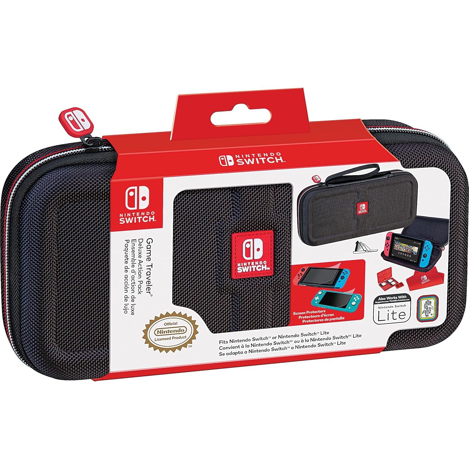 Nintendo Switch Game Traveler Case Bundle - Black