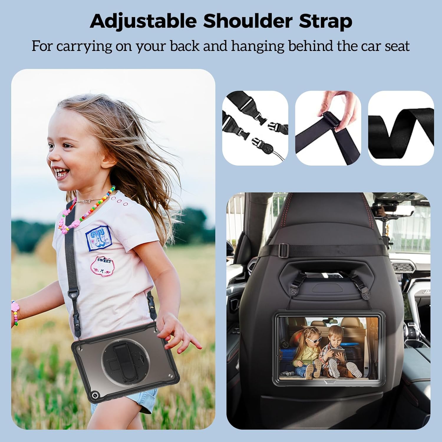 Étui pour enfants pour Galaxy Tab A9 Plus/A9+ 11&nbsp;po 2023, robuste et antichoc