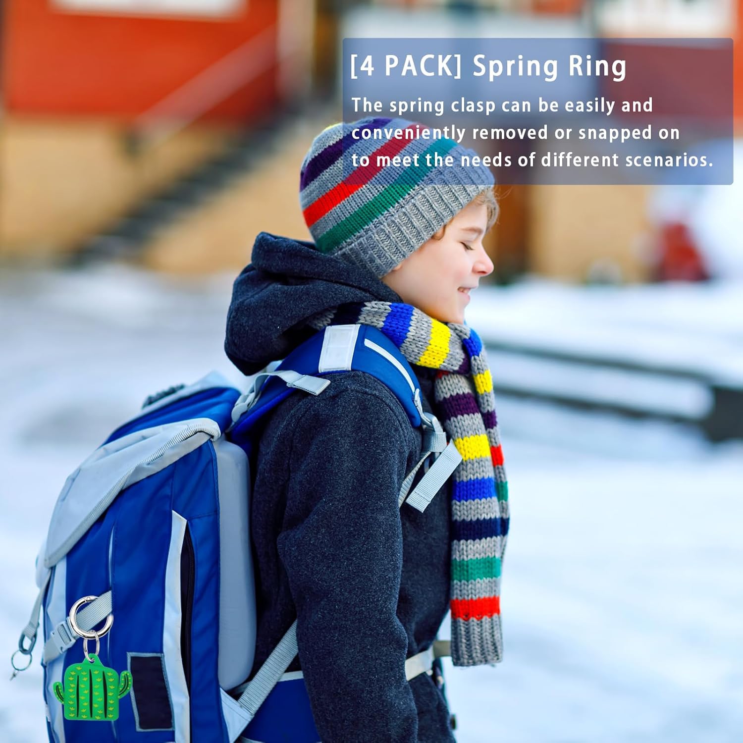 Paquet de 4 collier pour porte-étiquette AirTag pour enfant Cute, accessoires pour étui de suivi GPS Cartoon avec longueur réglable, doux