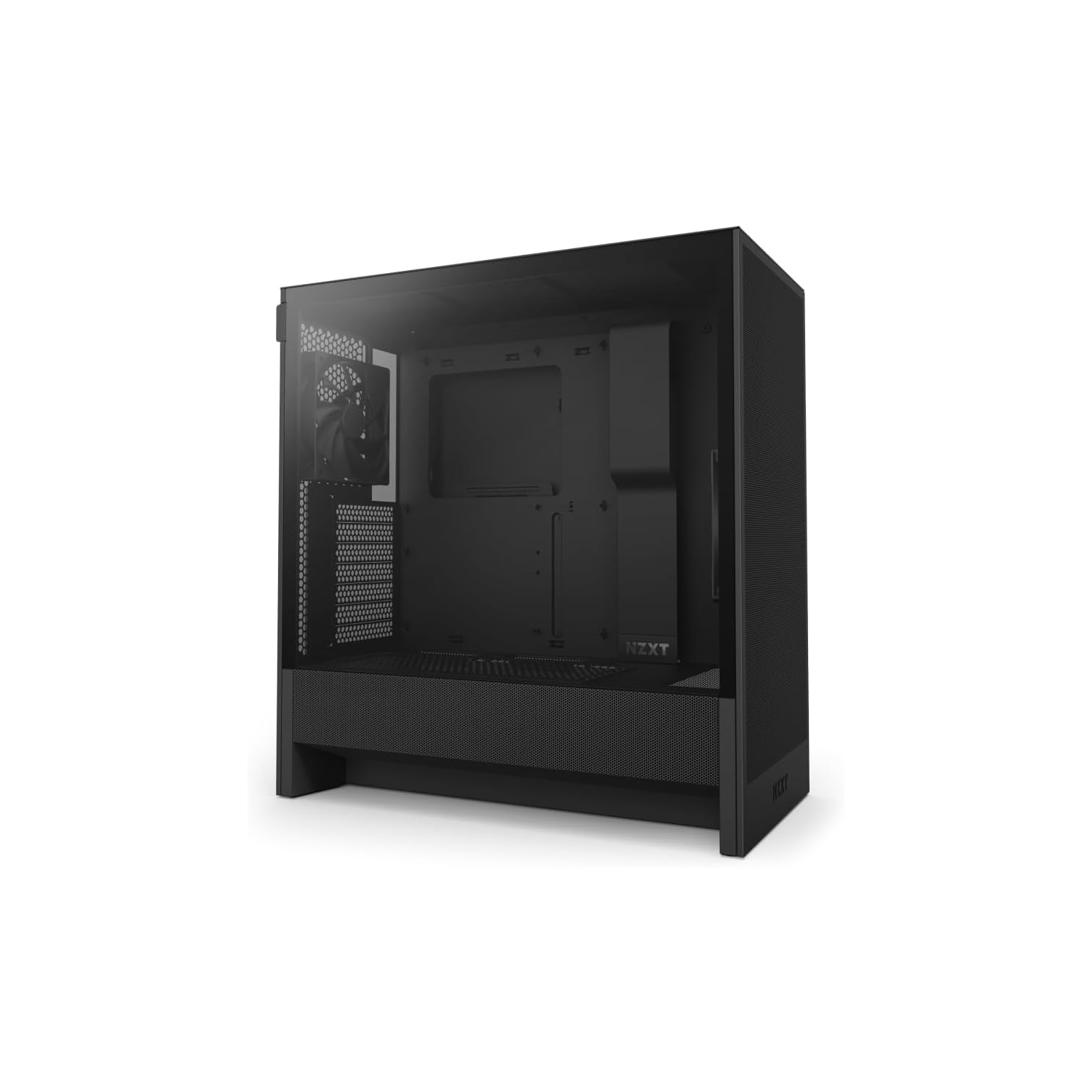 NZXT H5 Flow 2024 - Boîtier de jeu ATX mi-tour compact avec débit d'air élevé, 2 ventilateurs 120&nbsp;mm, prise en charge de radiateur et verre