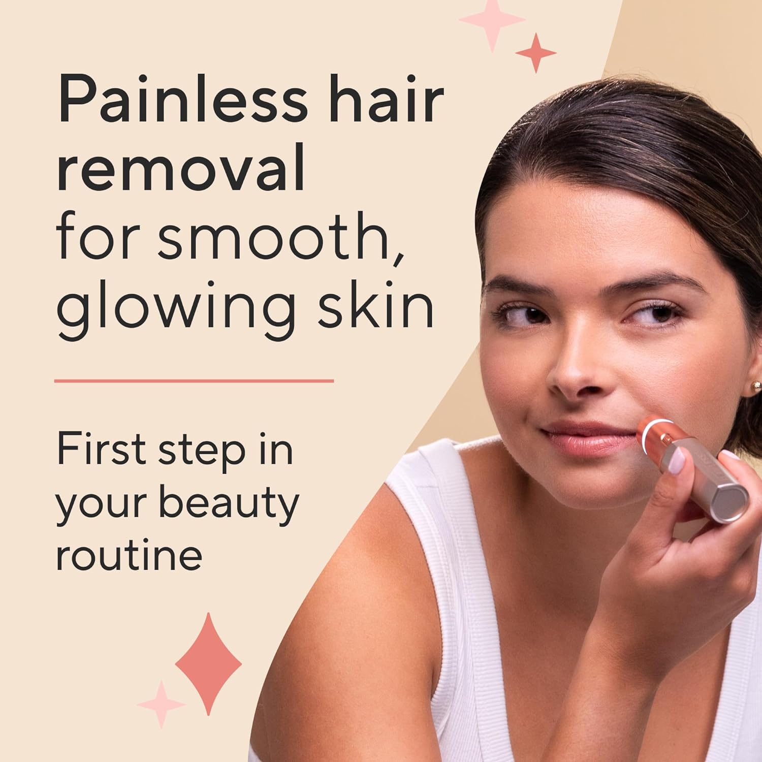 Finishing Touch Flawless Facial Hair Remover, Blush, 1 Count