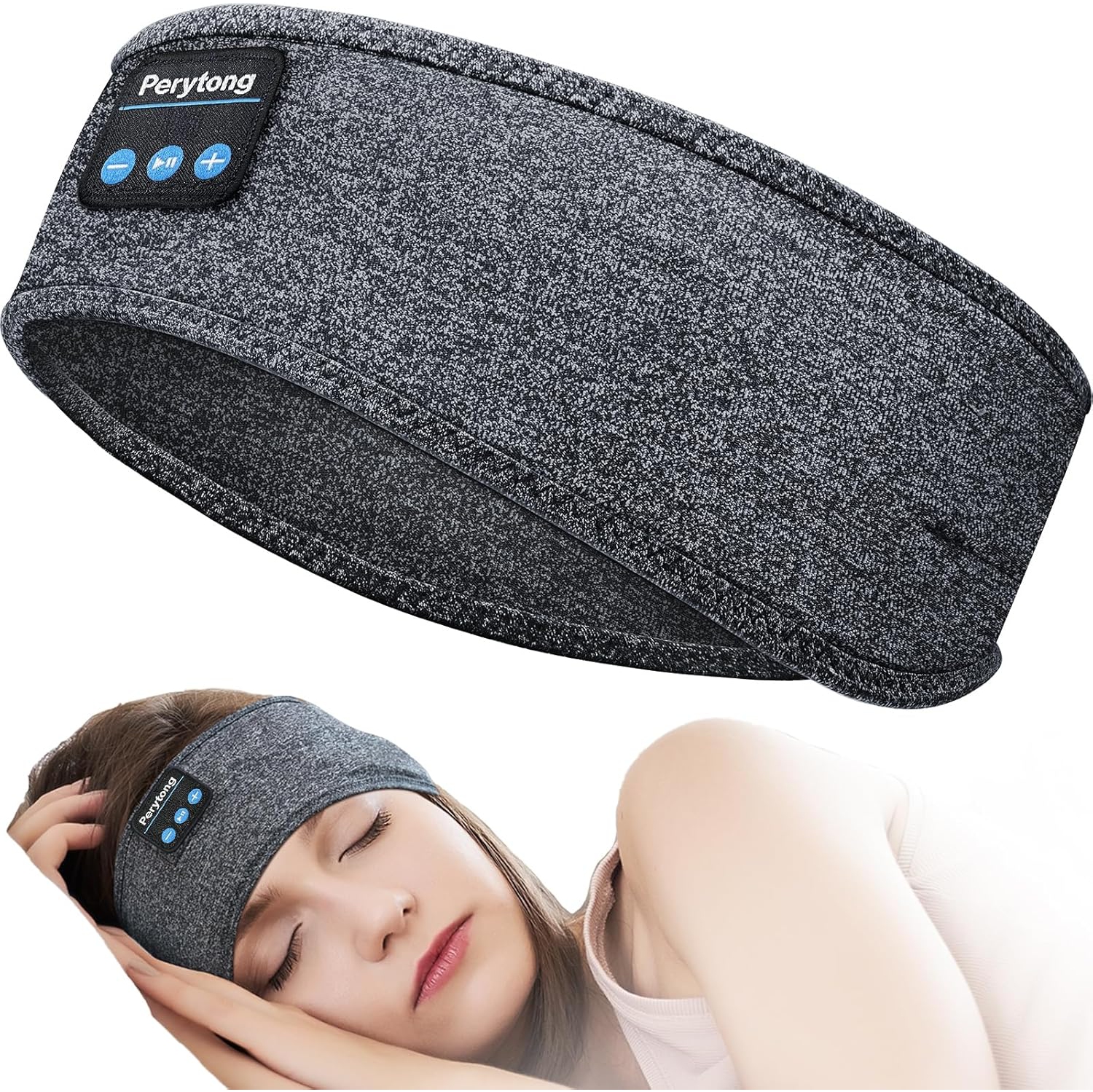 Casque d'écoute Sleep Headphones Bluetooth, écouteurs sport sans fil Écouteurs bouton Music Sleeping avec haut-parleur stéréo HD