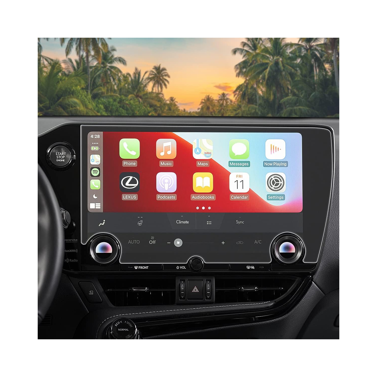 Protecteur d'écran tactile de voiture pour 2022 2023 Lexus NX NX350 NX250 NX350H NX450H Accessoires Verre trempé Endommagé