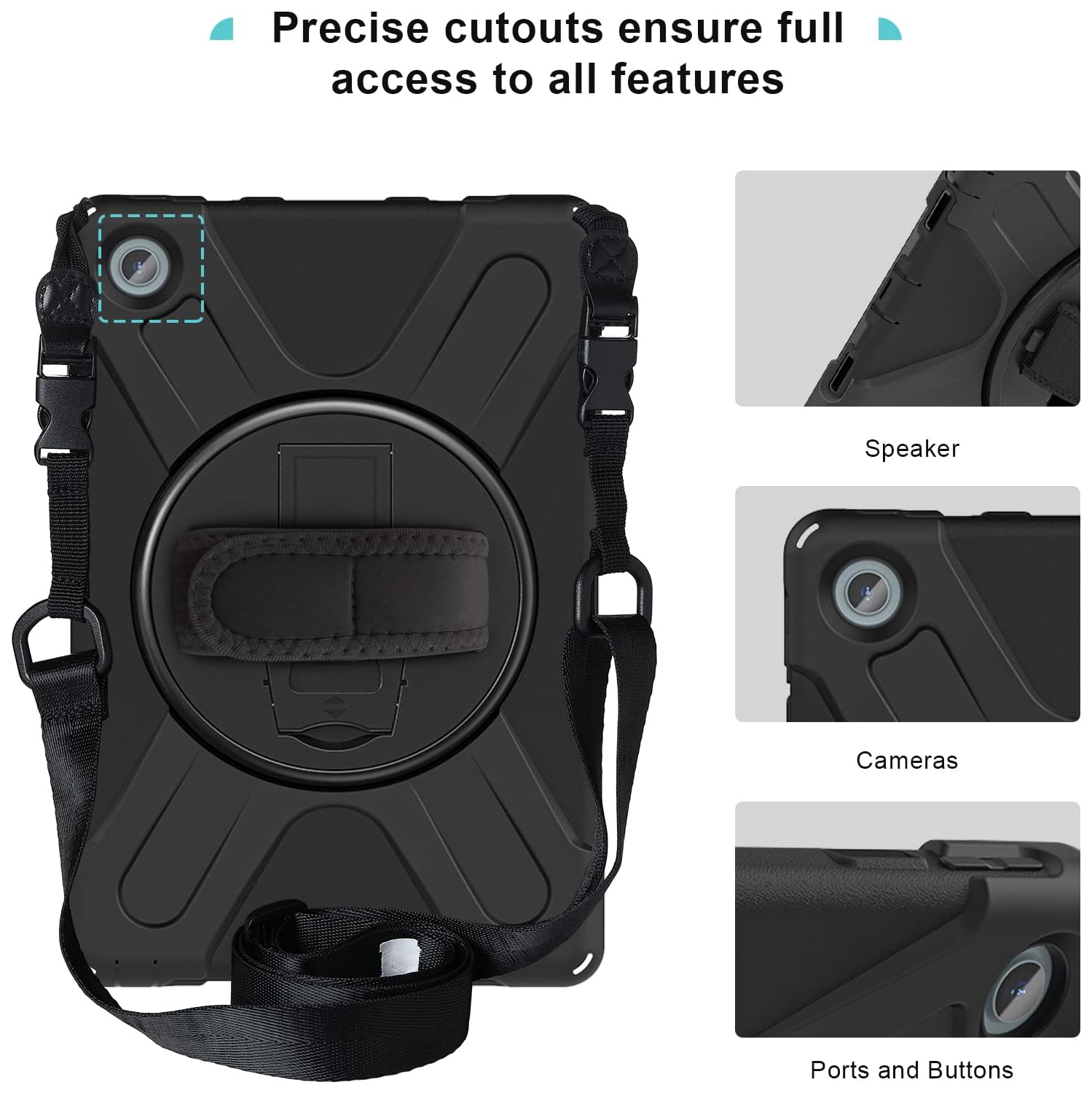 Compatible avec le boîtier robuste antichoc et robuste pour Tab M10 Plus de 10,6&nbsp;po de Lenovo sorti avec 3ᵉ gén 2022 360