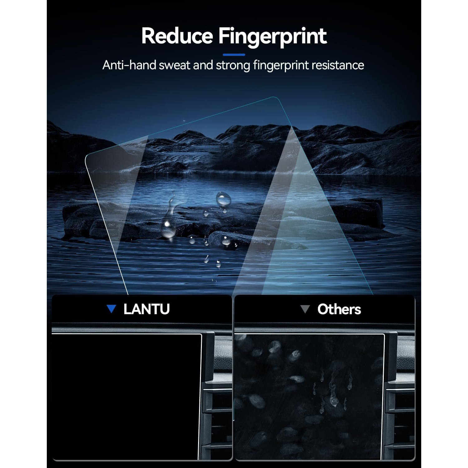 2PCS Protecteur d'écran de voiture pour accessoires Toyota Tundra 2022-2024 et 2023-2024 Sequoia 14" Nano GPS Navigation
