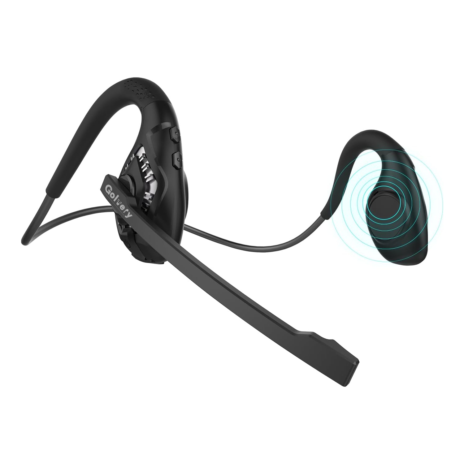 Dernier casque Bluetooth 5,3 avec micro sur tige à suppression du bruit, casque sans fil pour téléphone PC latop,