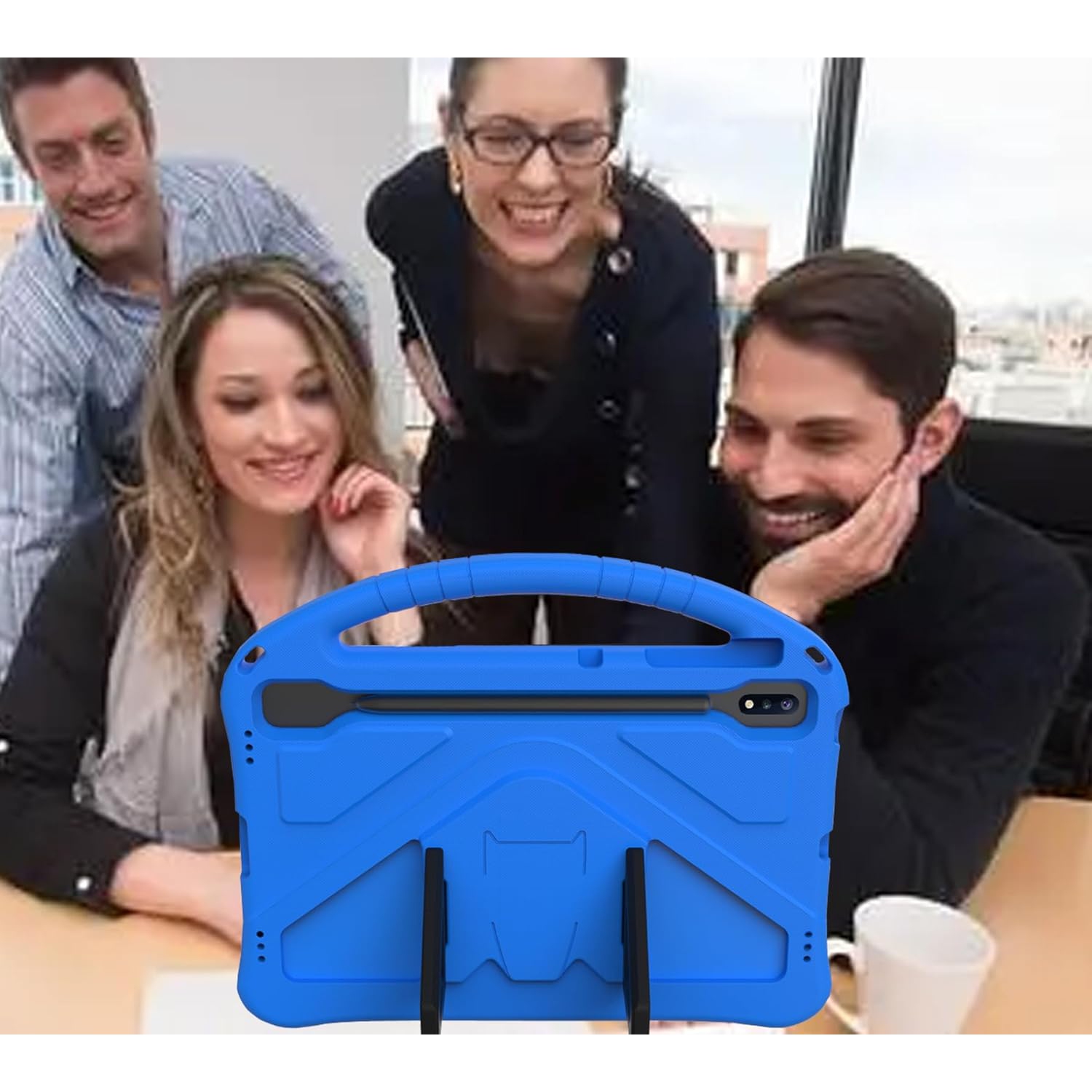 Étui pour enfants compatible avec Samsung S9 FE+/S7 FE 12.4 po, étui antichoc avec support léger