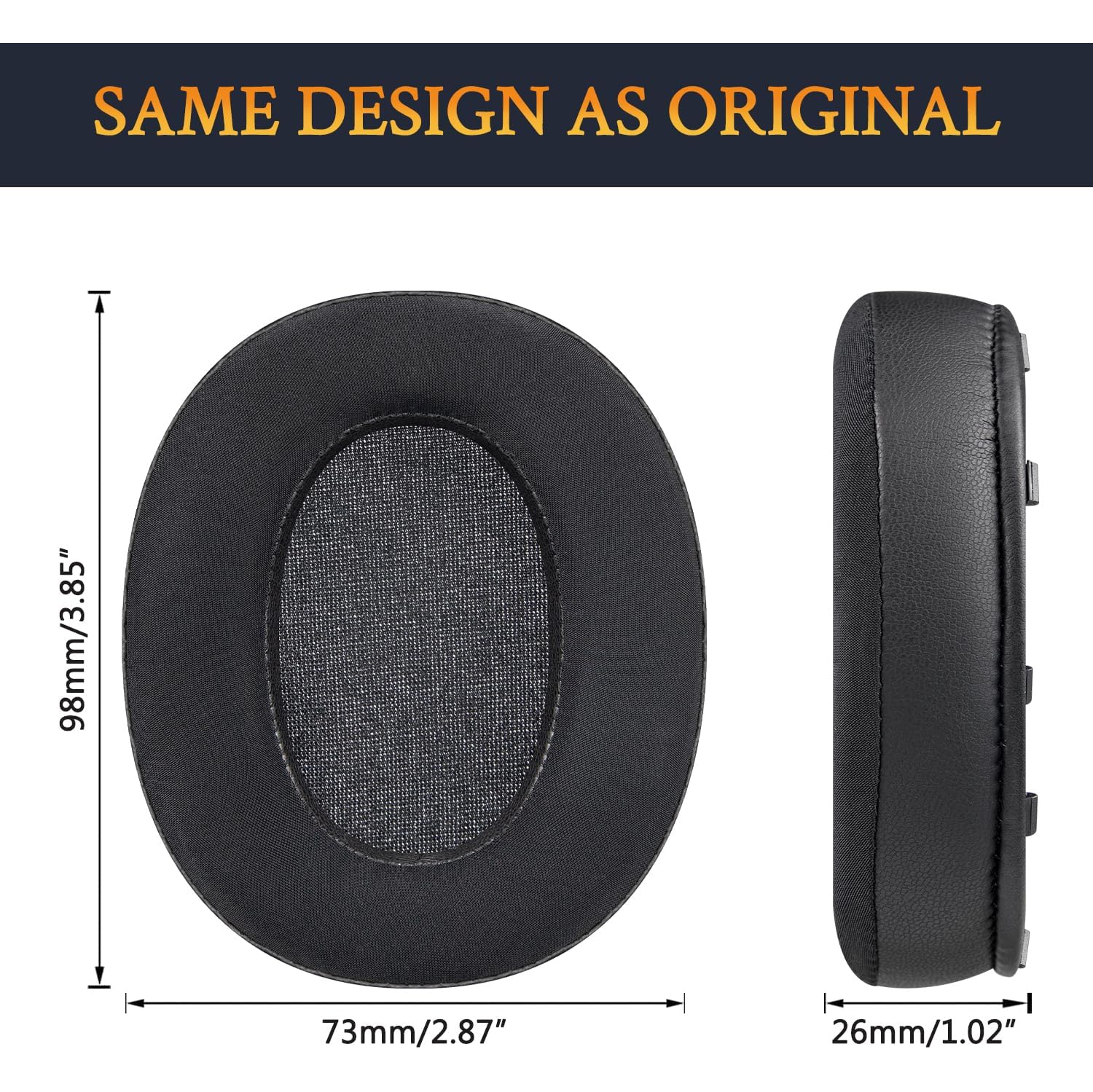 Cooling Gel Earpads Cushions Replacement for Sony WH-XB910 XB910N Extra Bass Noise Cancelling Headphones,