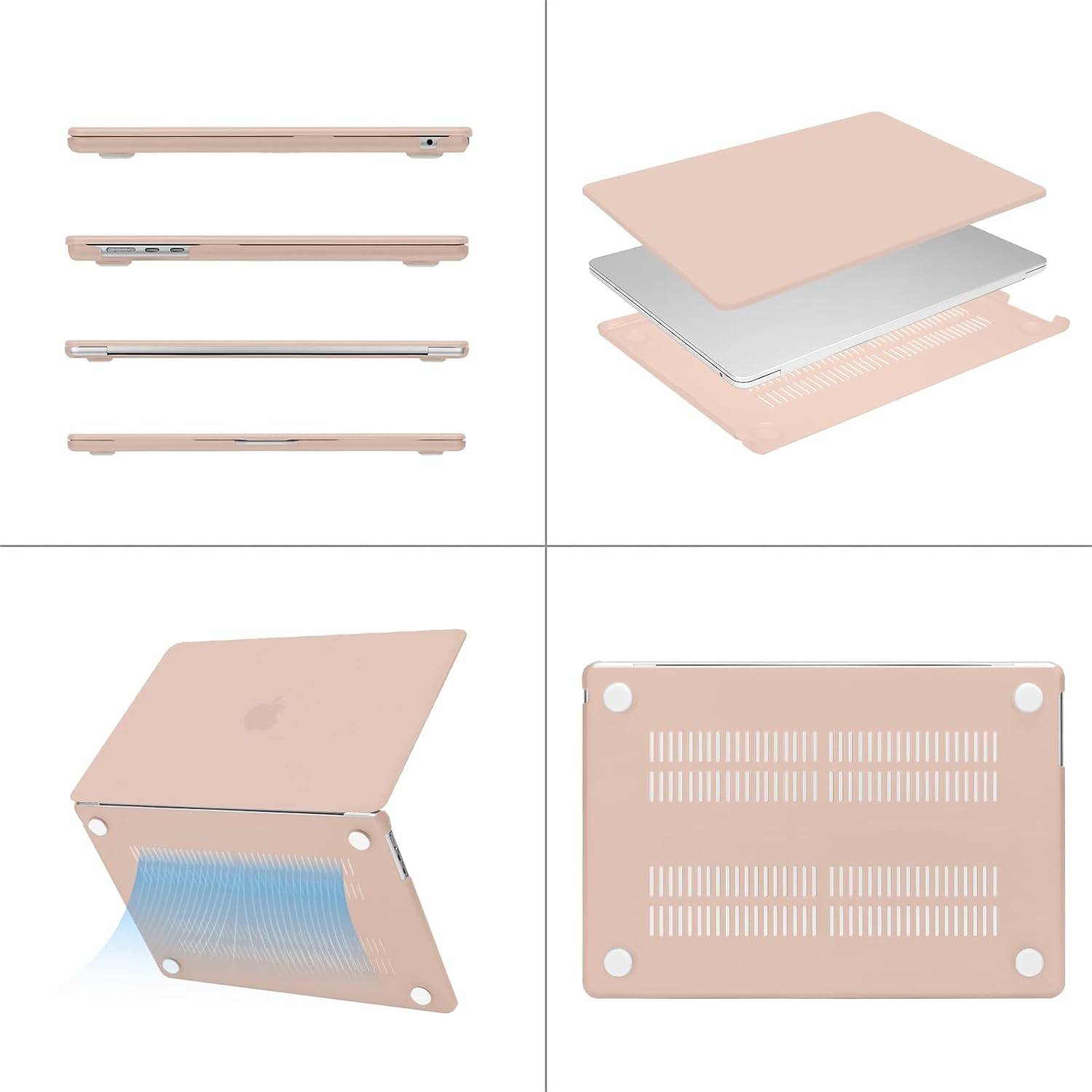 Compatible avec l'étui pour MacBook Air 15&nbsp;po, version 2023 2024 M3 A3114 M2 A2941, Touch ID, écran Retina liquide