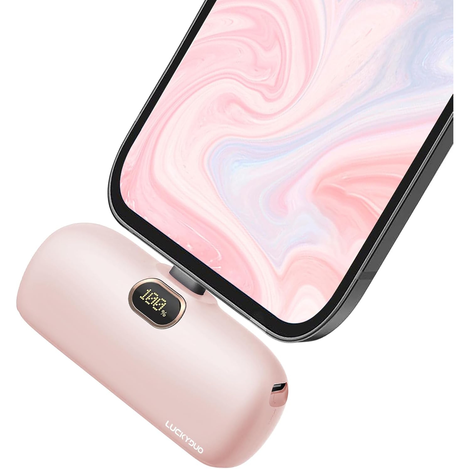 Portable Charger 5000mAh,Mini Power Bank Fast Charging and PD Input Small Compact Battery Pack with LED