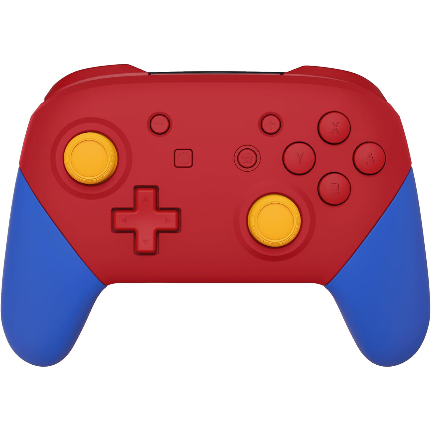 Poignées de plaque arrière rouge passion pour Nintendo Switch Pro, prise de rechange bleue douce à installer soi-même