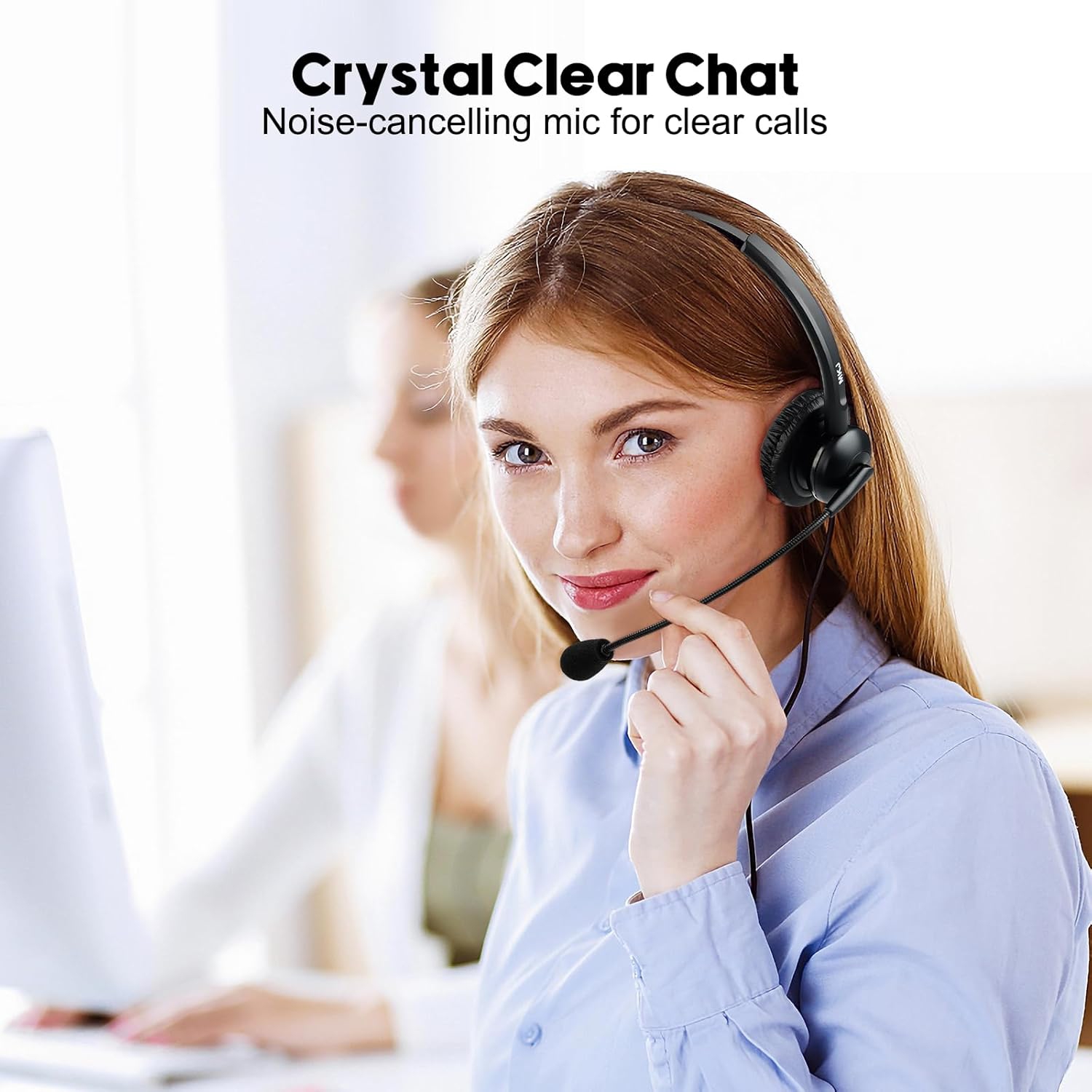 Casque téléphonique câblé Cisco RJ9 avec microphone à suppression du bruit Compatible avec les téléphones IP Cisco 6841