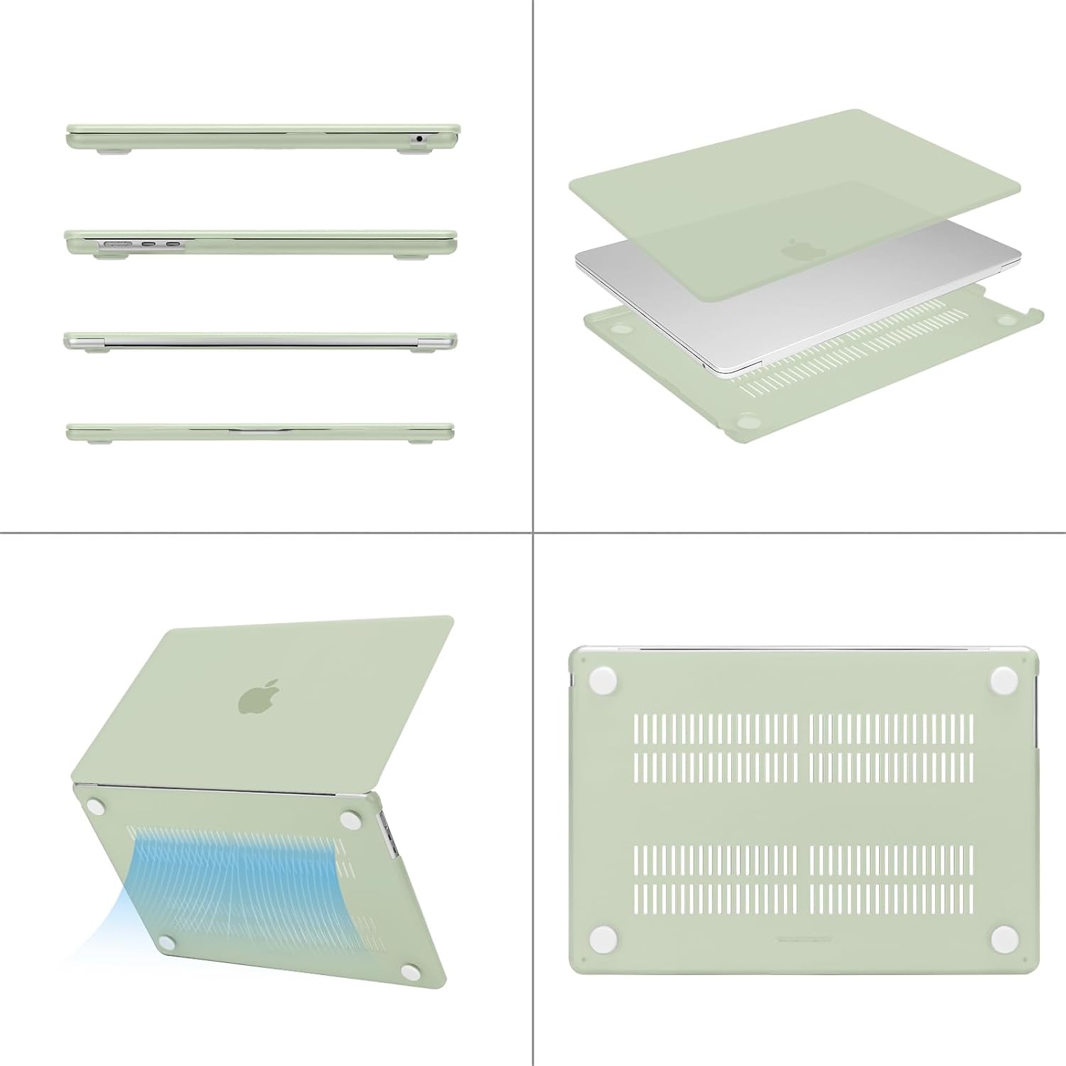 Compatible with MacBook Air 15 inch Case 2023 2024 Release M3 A3114 M2 A2941 Liquid Retina Display Touch ID,