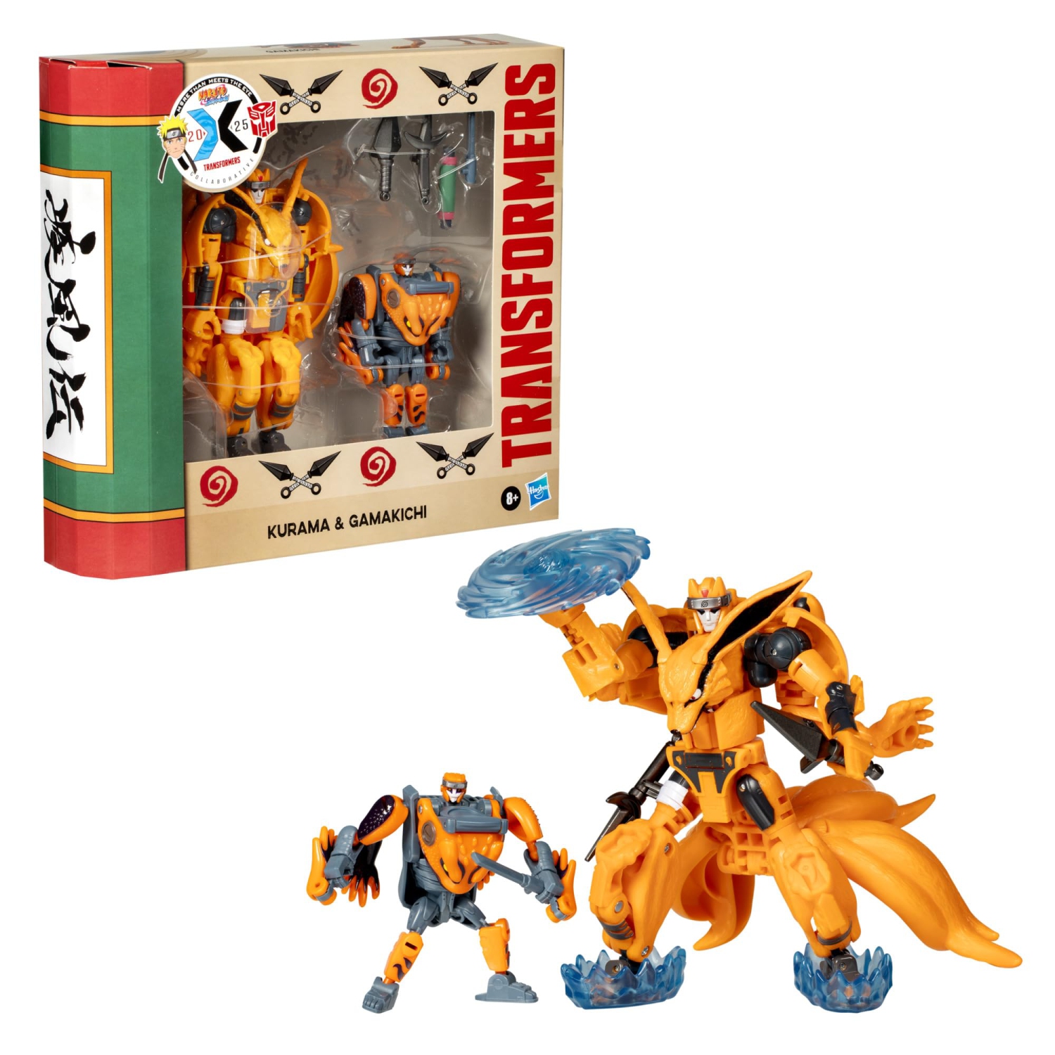 Transformers Collaborative Naruto Shippuden 6 Inch Action Figure - Kurama & Gamakichi