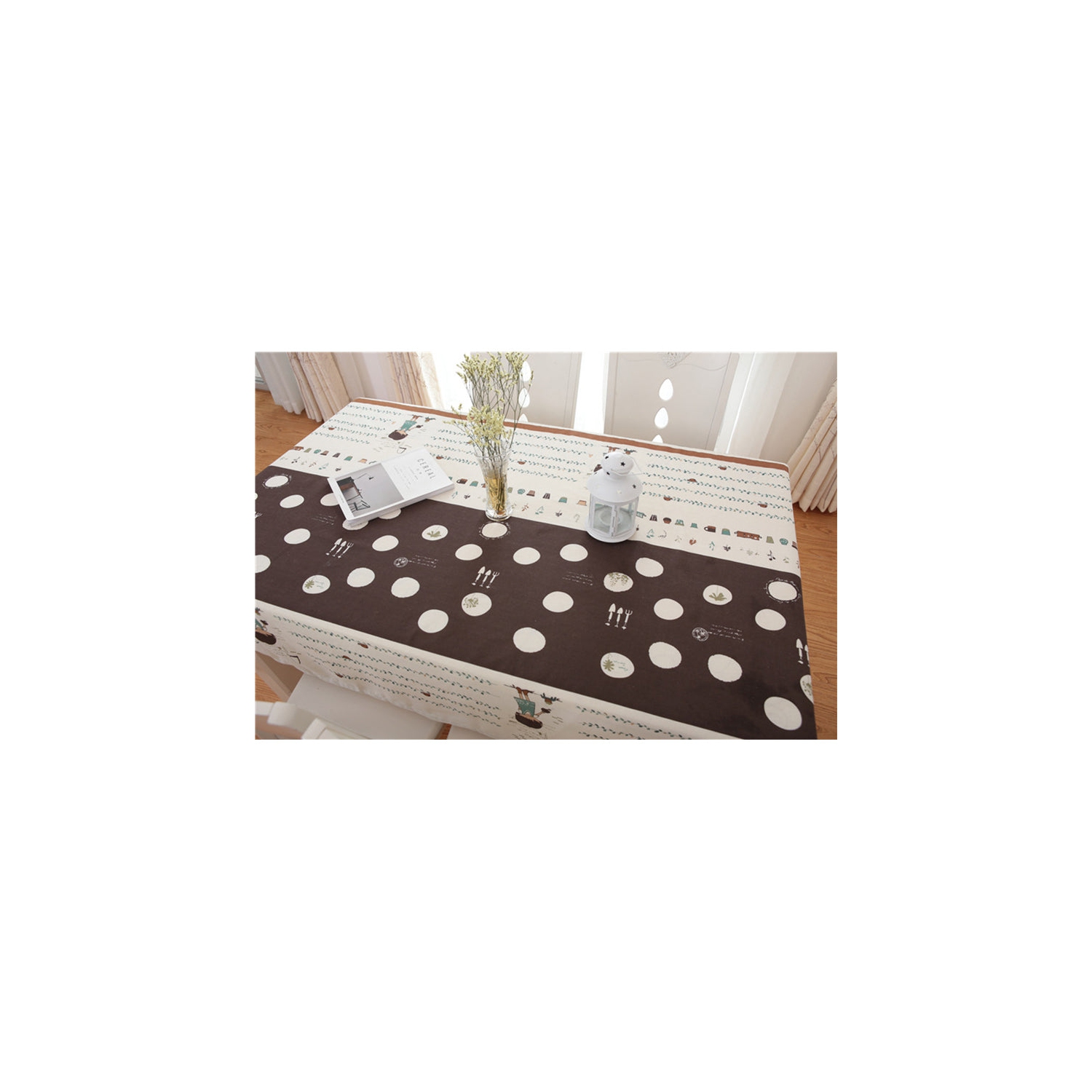 PANDACO Garden Cotton Table Cloth