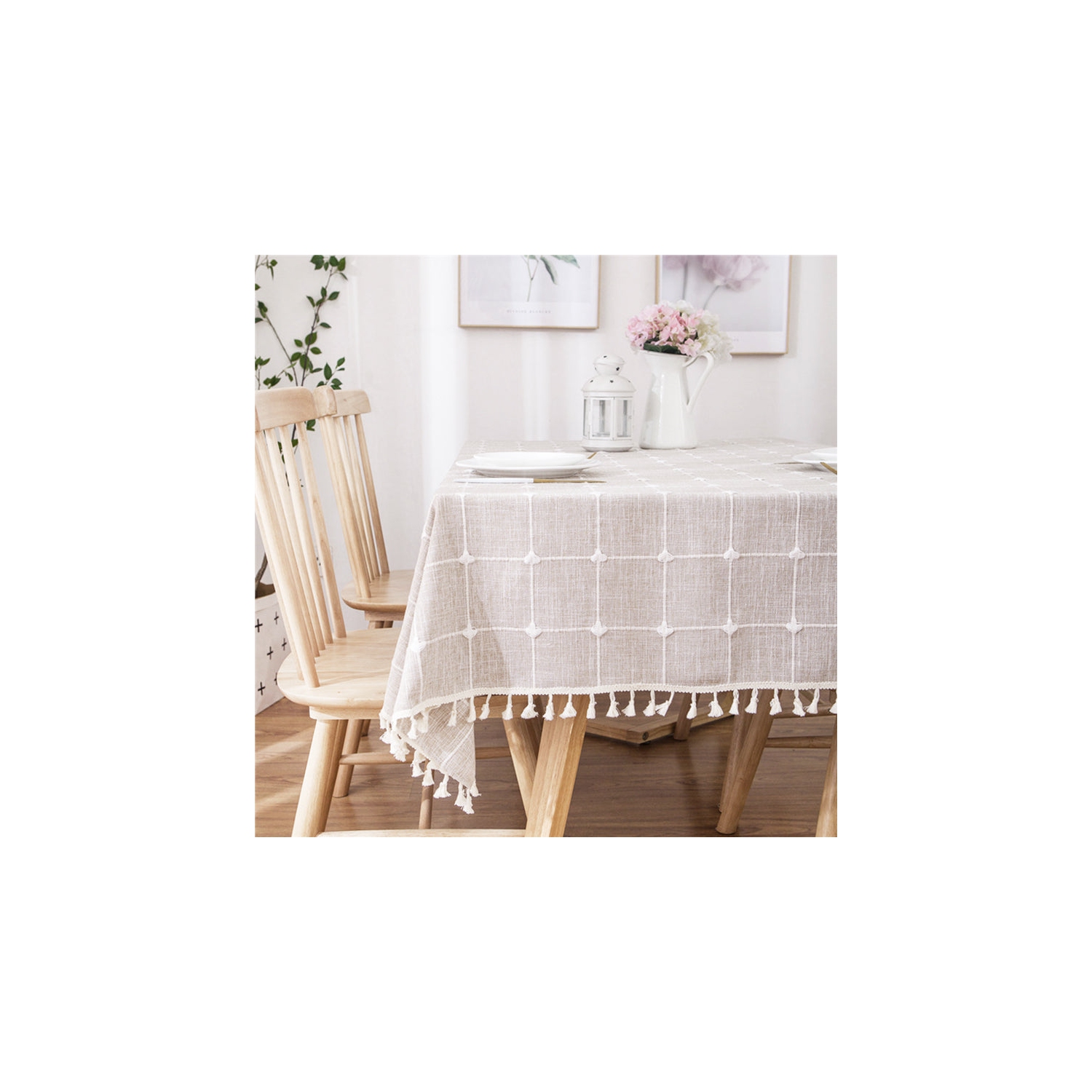 Nappe en coton treillis PANDACO