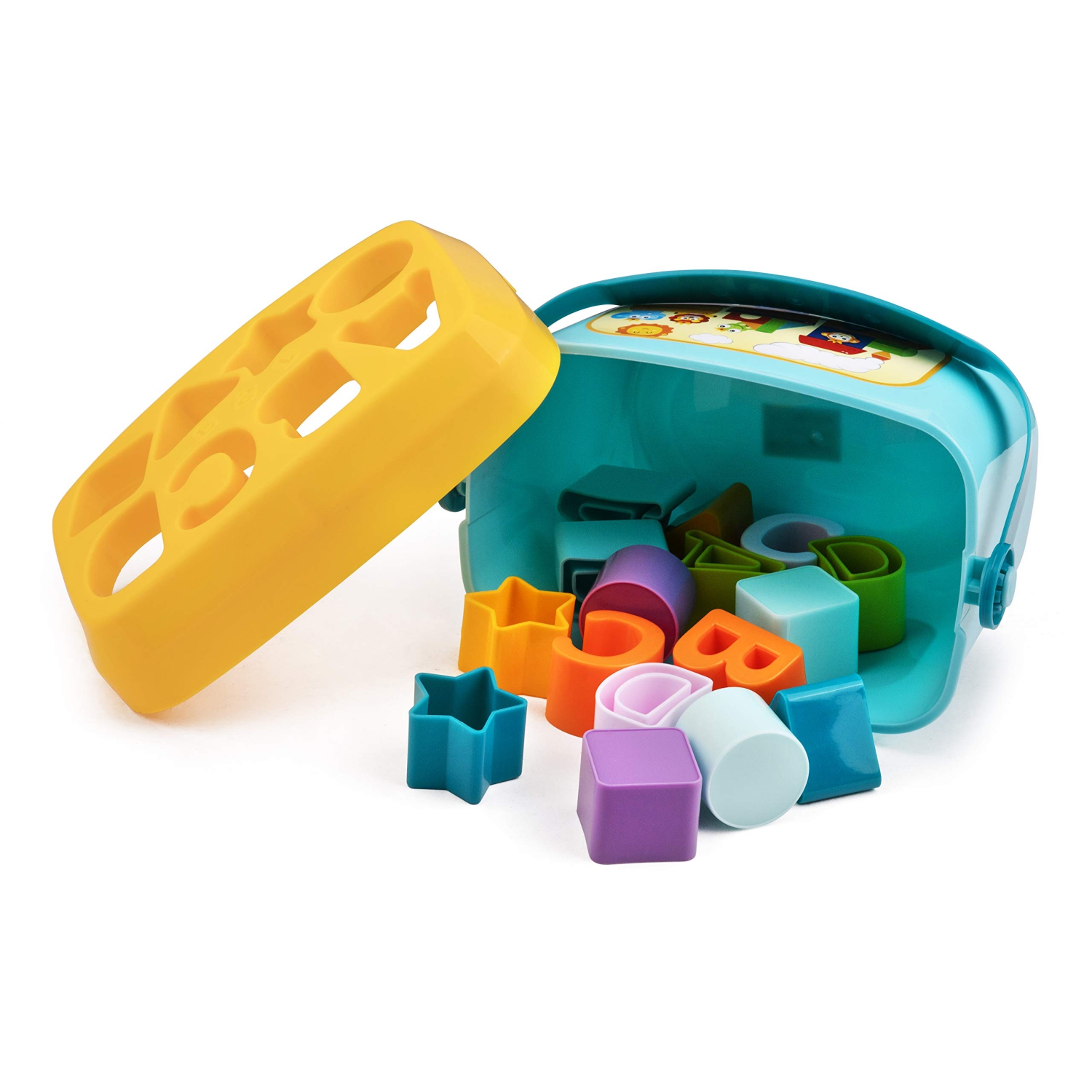 Shape Sorting Toys, ABC and Shape Block Sorting Game, Educational Toys for Boys and Girls from 18 Months