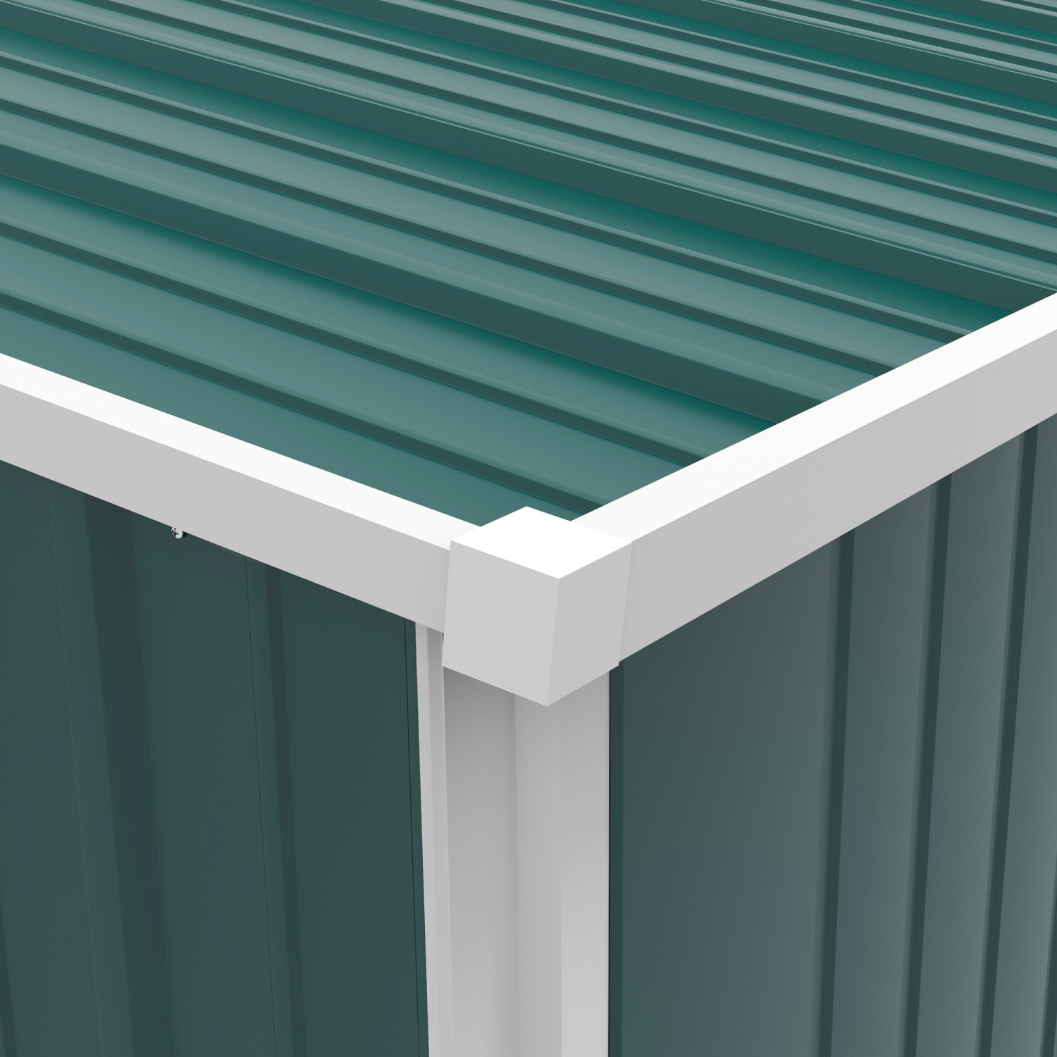 Remise extérieure Outsunny de 5 x 3 pi, remise de jardin en acier avec porte verrouillable simple et gants, rangement à outils pour la cour arrière,