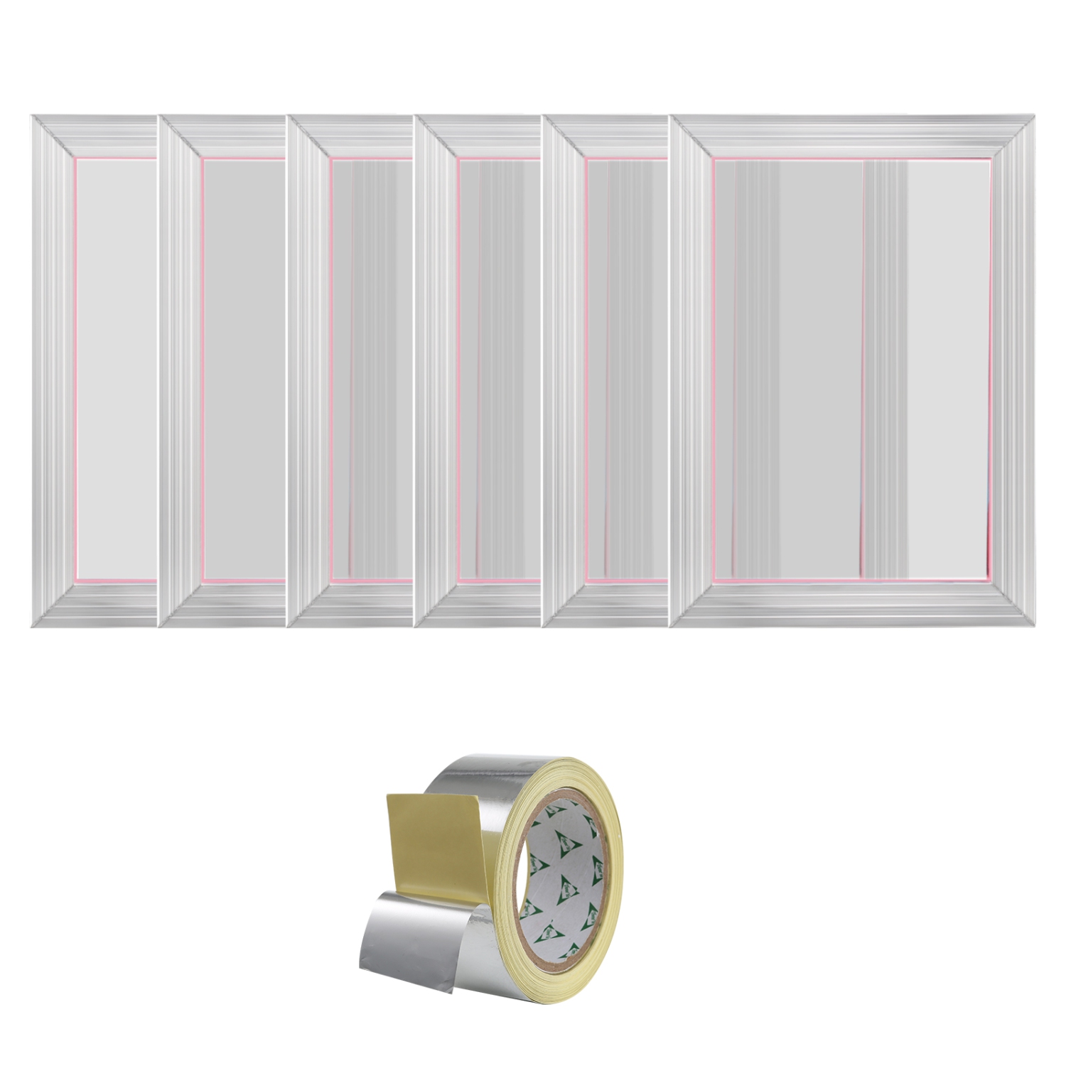 VEVOR 10x14inch Screen Printing Kit, 6 Pieces Aluminum Silk Screen Printing Frames, Silk Screen Printing Frame with 156 Count Mesh, High Tension