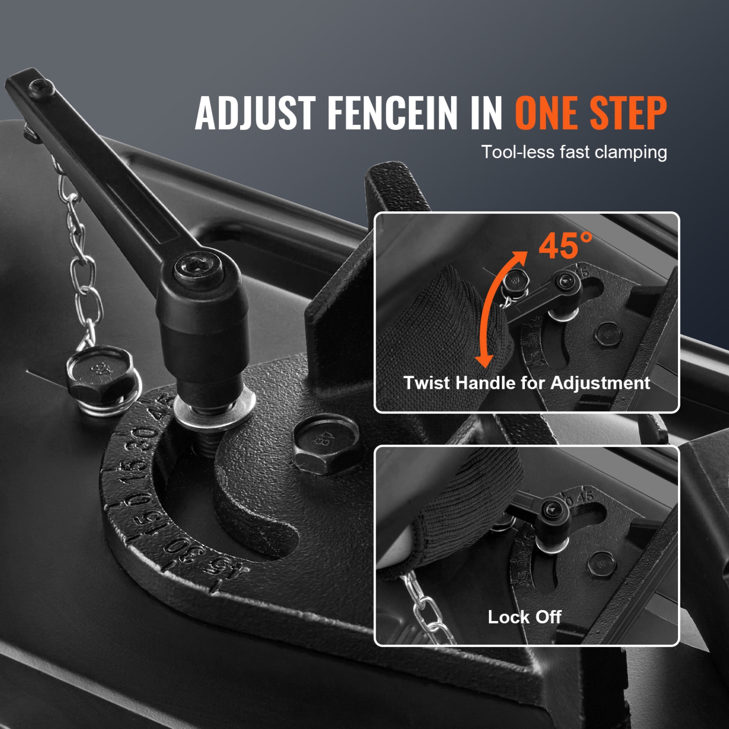 VEVOR 14"/355mm Abrasive Chop Saw, Blade Diameter Cut Off Saw, 2300W 3600RPM Steel Cutting, 0-45° Angle Miter Saw for Cutting Metal Cutting Chop Saw