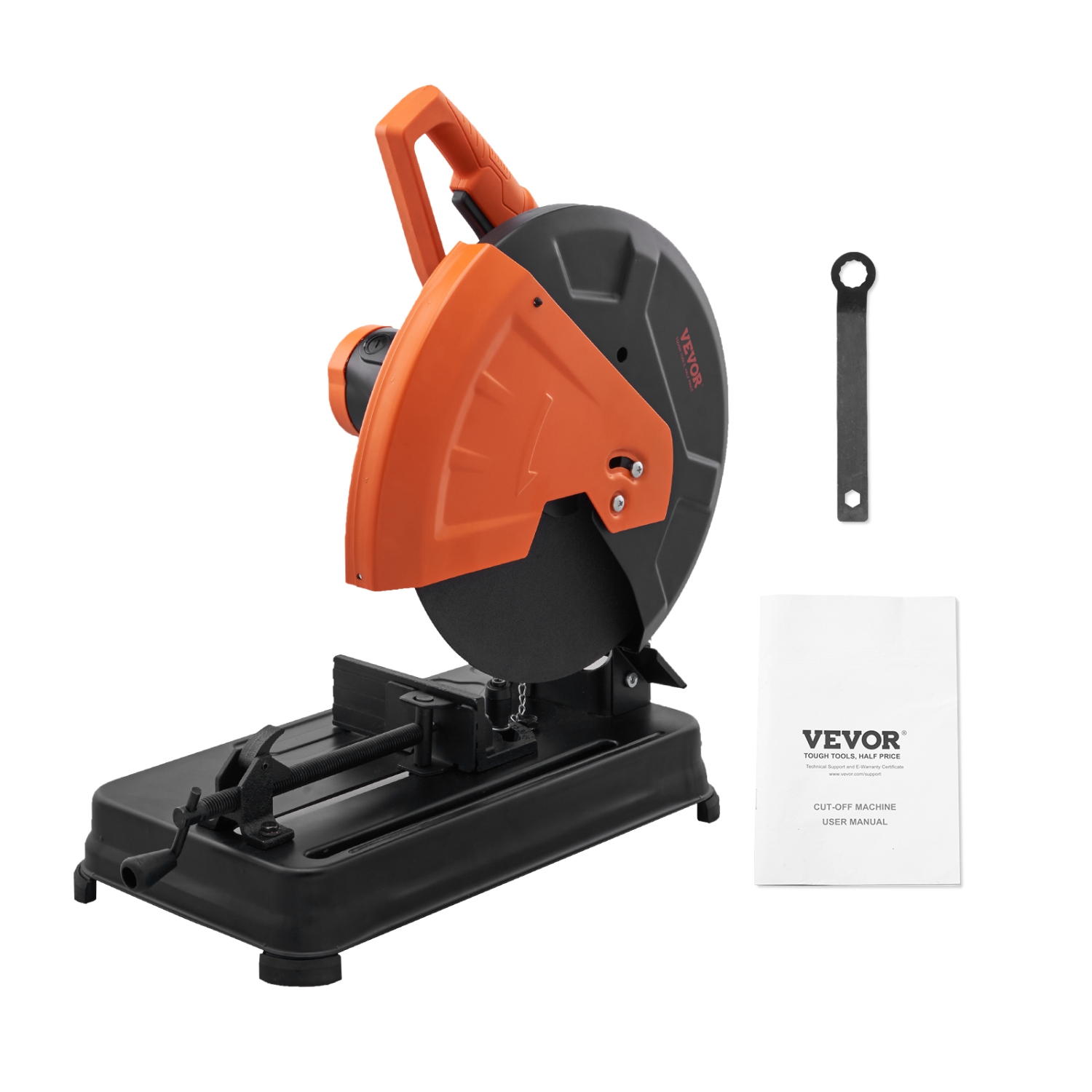 VEVOR 14"/355mm Abrasive Chop Saw, Blade Diameter Cut Off Saw, 2300W 3600RPM Steel Cutting, 0-45° Angle Miter Saw for Cutting Metal Cutting Chop Saw