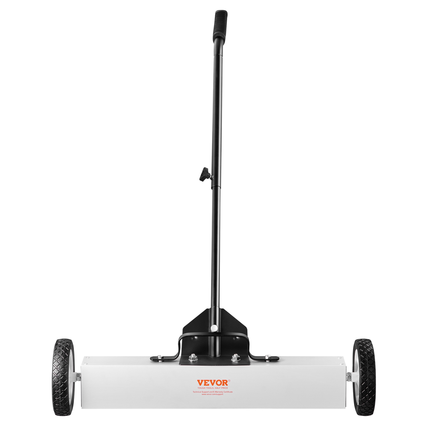 VEVOR 24-Inch Magnetic Sweeper with Wheels, 50 lbs Capacity, with Telescoping Magnetic Pickup Tool, Handle, Pickup Sweeper to Pick Up Nails and