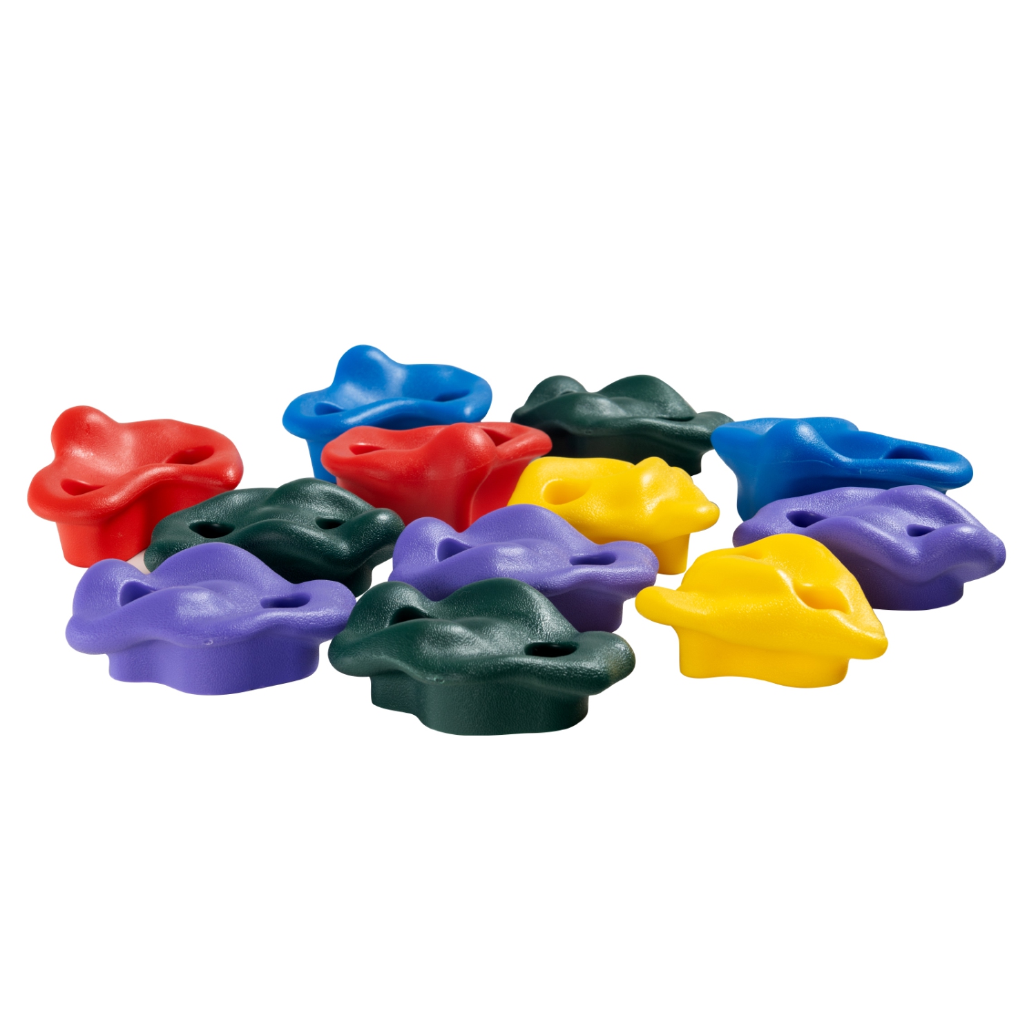 VEVOR 12 Ninja Tree Climbing Kit, 6 Ratchet Straps, and a Climbing Ladder, Climbing Rocks for Kids and Adults Climber, Various Colors and Shapes, for