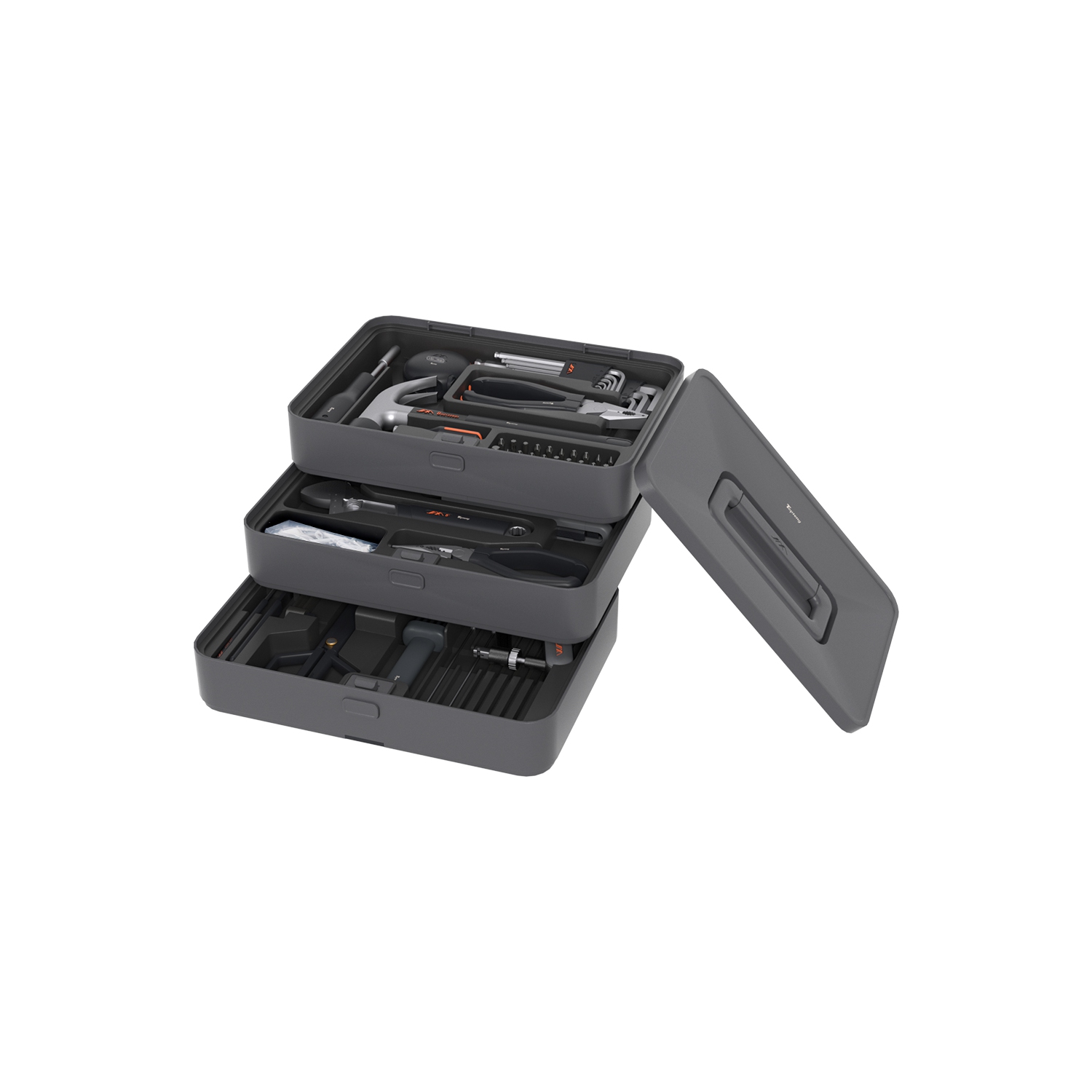 Trousse d'outils de réparation multifonction pour maison et auto et ouvriers de bois Trousse d'outils de ménage générale personnalisable idéale pour