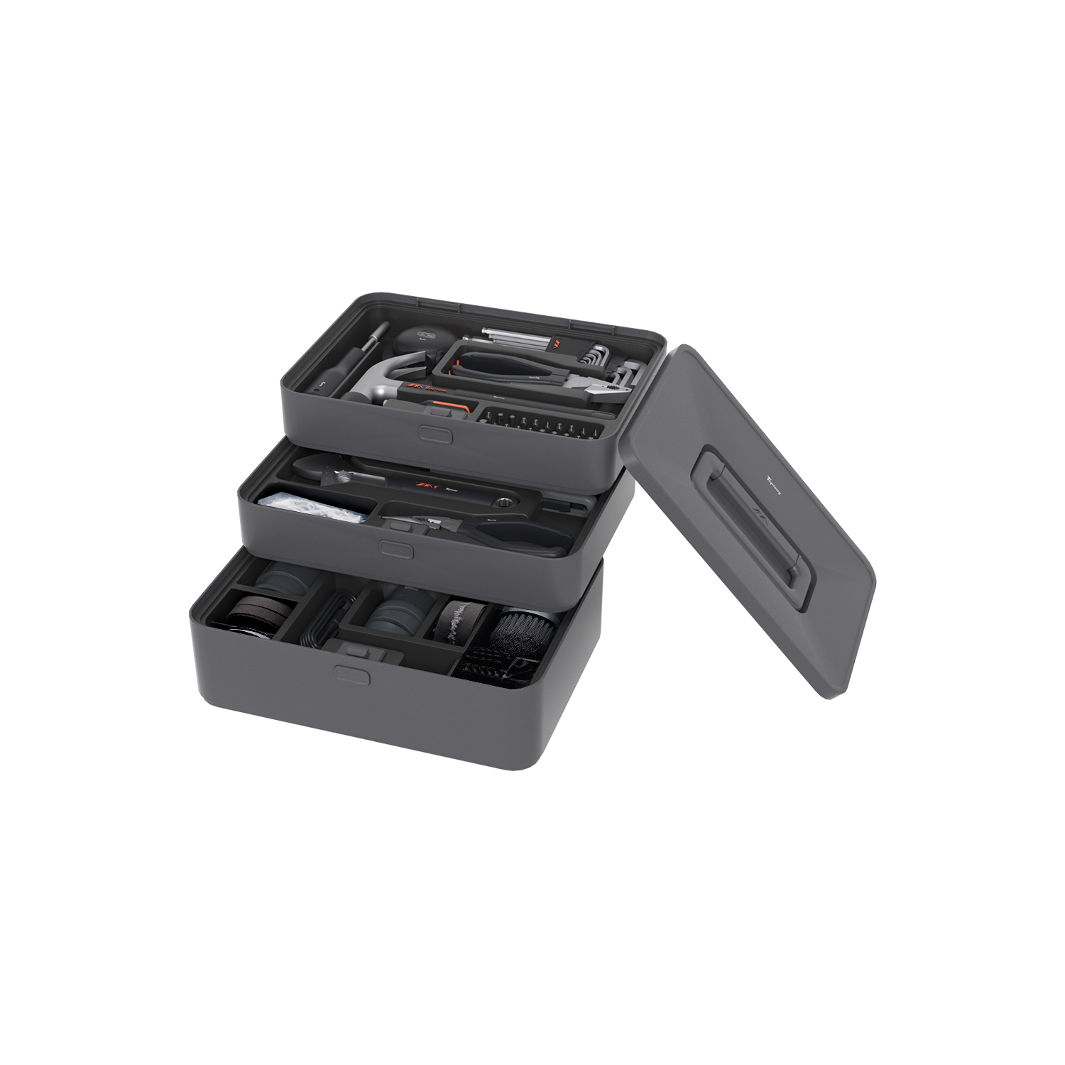 Trousse d'outils de réparation multifonction pour maison et auto et ouvriers de bois Trousse d'outils de ménage générale personnalisable idéale pour