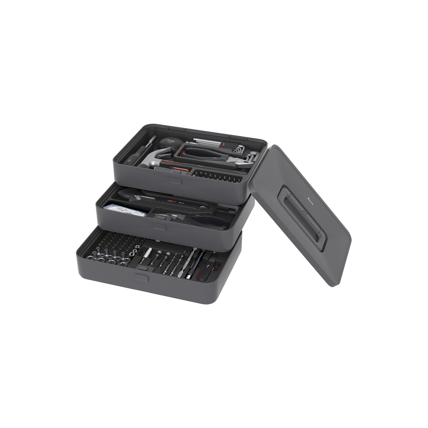 Trousse d'outils de réparation multifonction pour maison et auto et ouvriers de bois Trousse d'outils de ménage générale personnalisable idéale pour