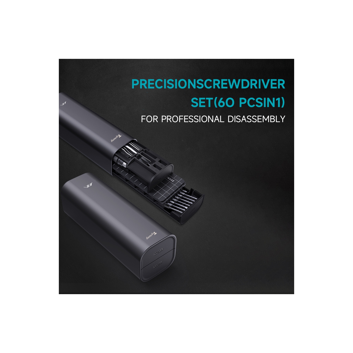 Jeu de tournevis de précision Jeu de 60 pièces Jeu de bricolage et de réparation pour PC Matériel pour téléphone électronique Réparation Montre