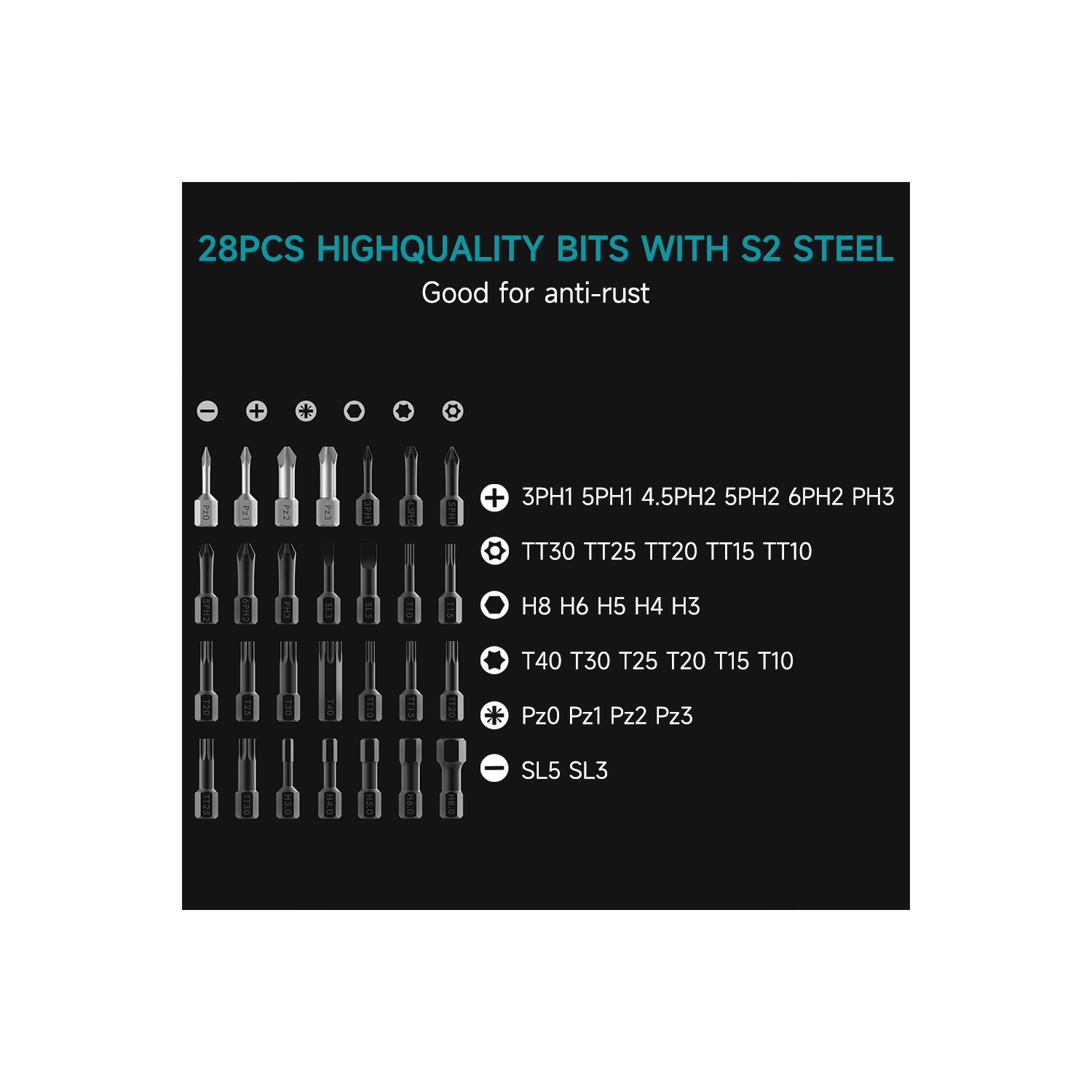 Mini-clé à cliquet et tournevis, 41 pièces, Polycarbonate et Alliage d'acier, Compact et portatif