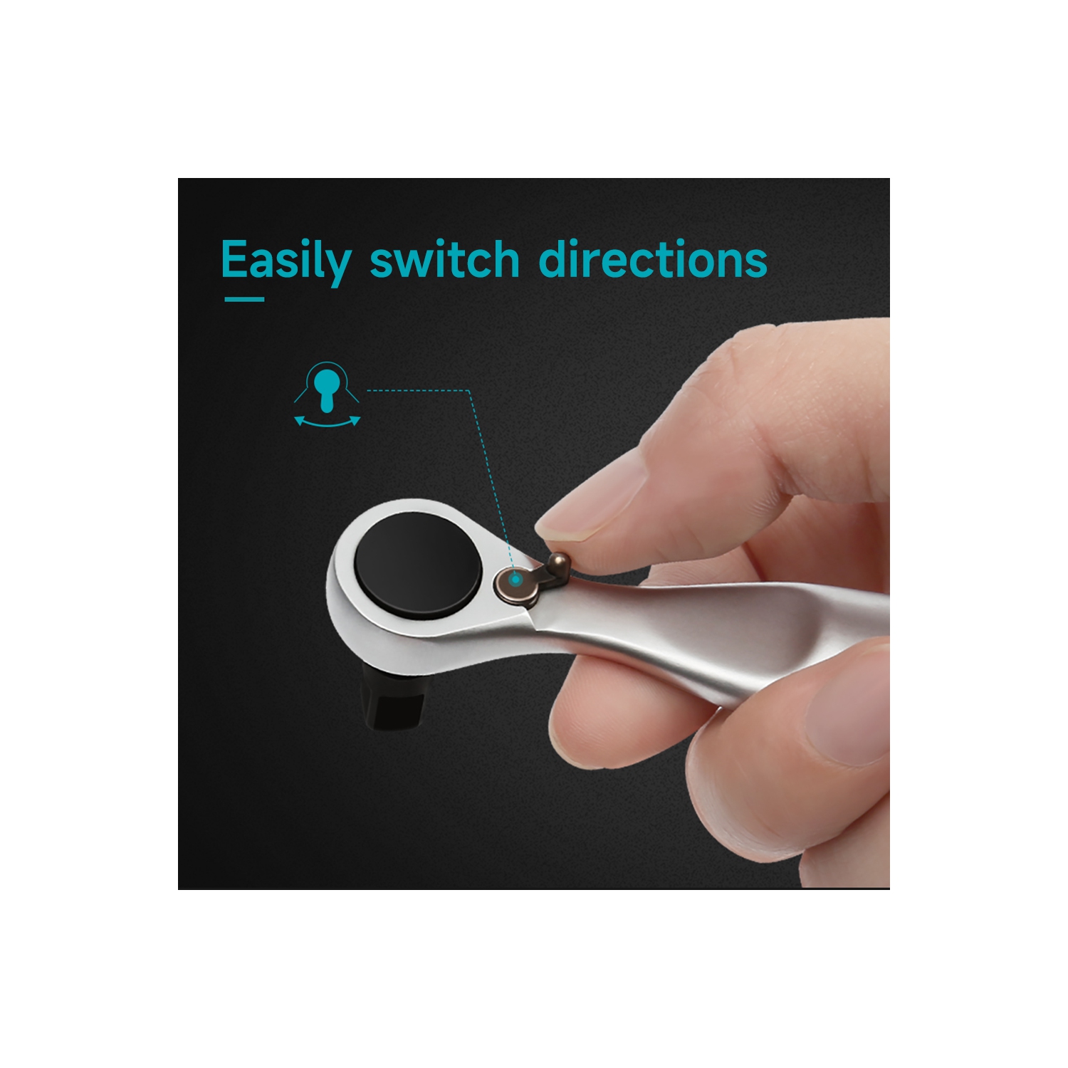 Mini-clé à cliquet et tournevis, 41 pièces, Polycarbonate et Alliage d'acier, Compact et portatif