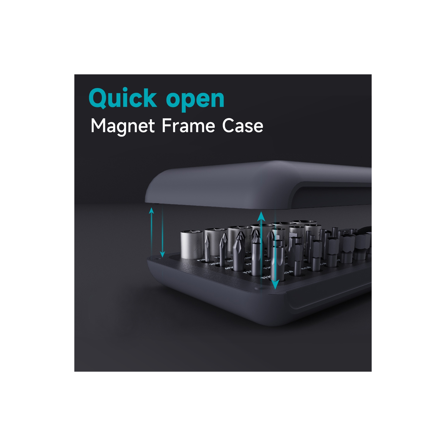 Mini-clé à cliquet et tournevis, 41 pièces, Polycarbonate et Alliage d'acier, Compact et portatif