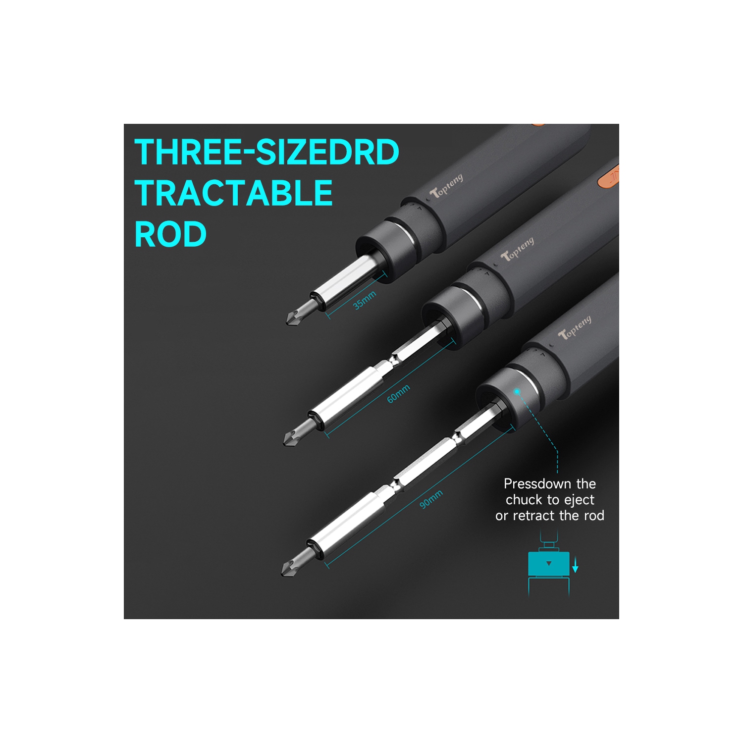 Jeu de tournevis à cliquet 28-en-1, couple de 50 Nm, tige télescopique, adsorption magnétique forte, 24 embouts de précision Clés ménagères,