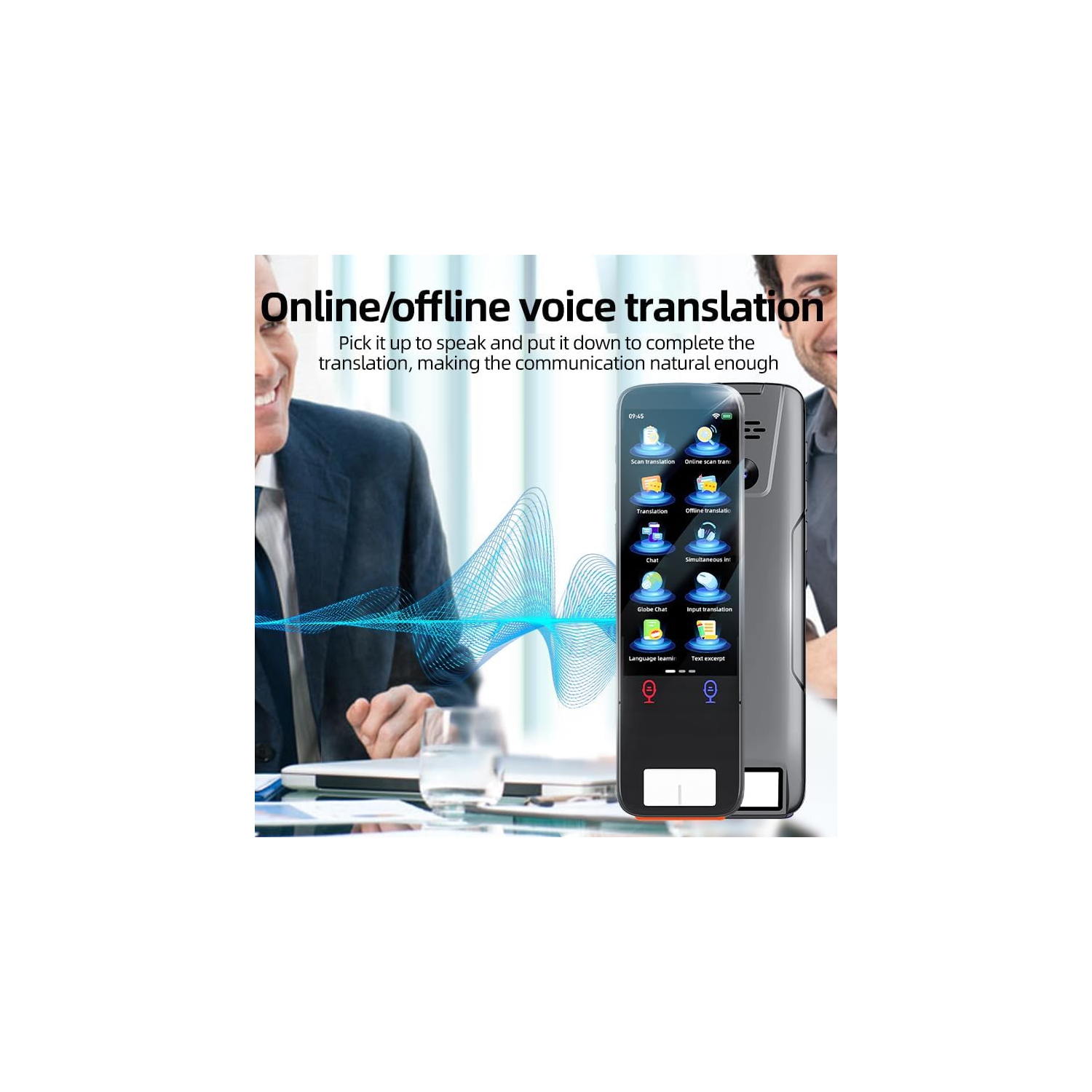 AI scanning translation reading pen, language translation device without WiFi, instant voice translator, simultaneous interpretation for business