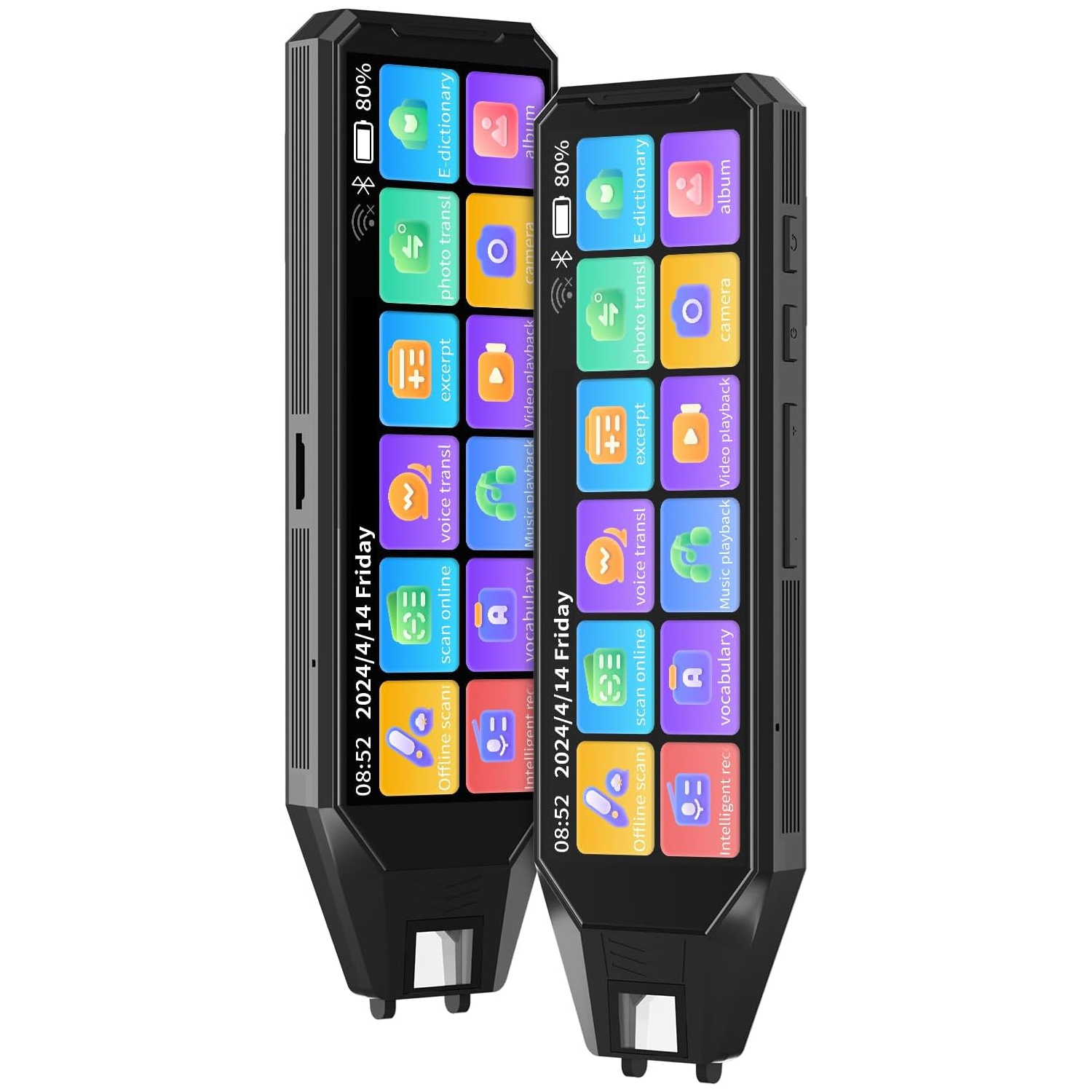 Point reading pen language translation scanning pen 142 languages ​​instant two-way AI translator 4.58-inch screen HD sound quality long battery life