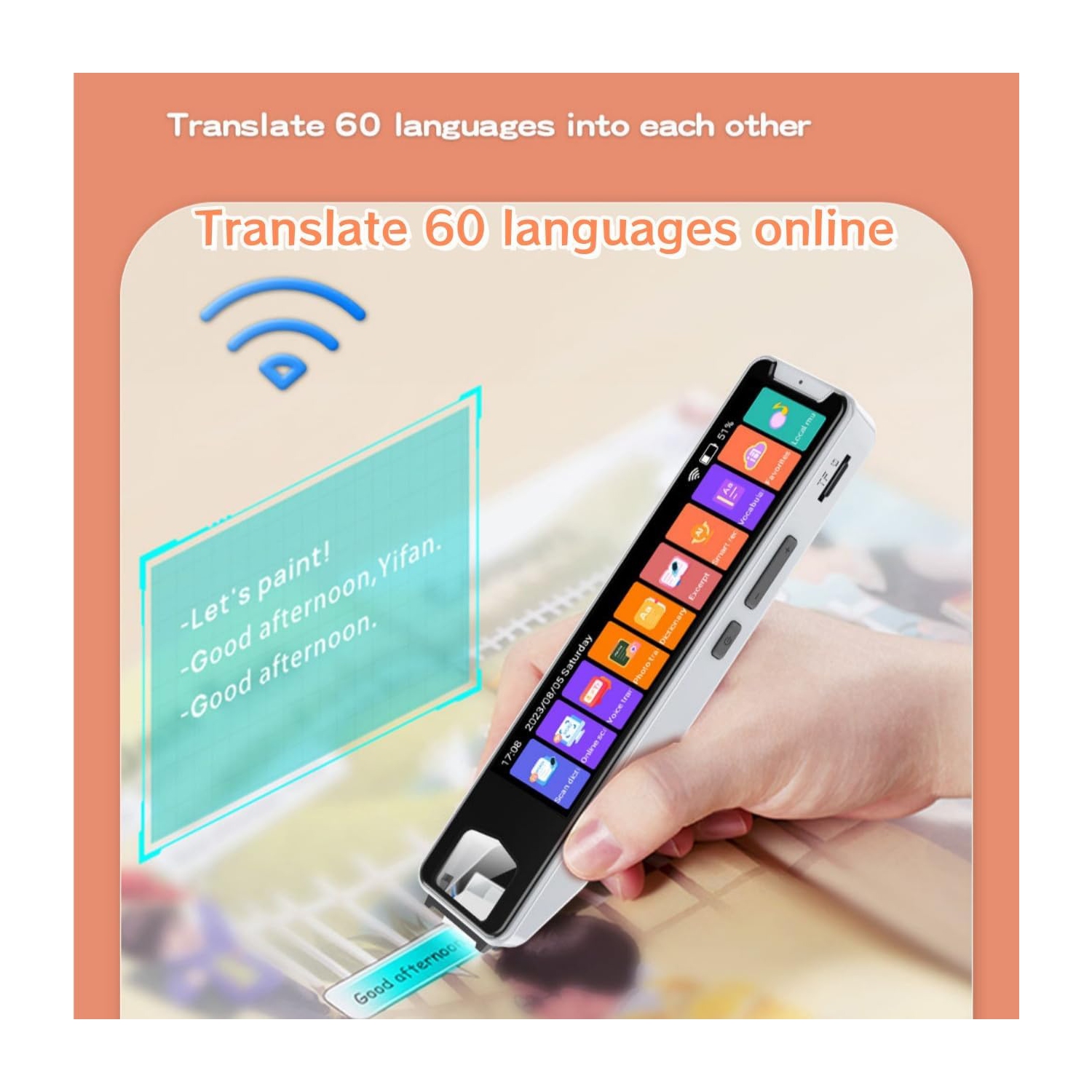 Pen Scanner Function OCR Digital Scanning Translator Smart Pen Reader 134 Languages Translation Scanning Reading Pen