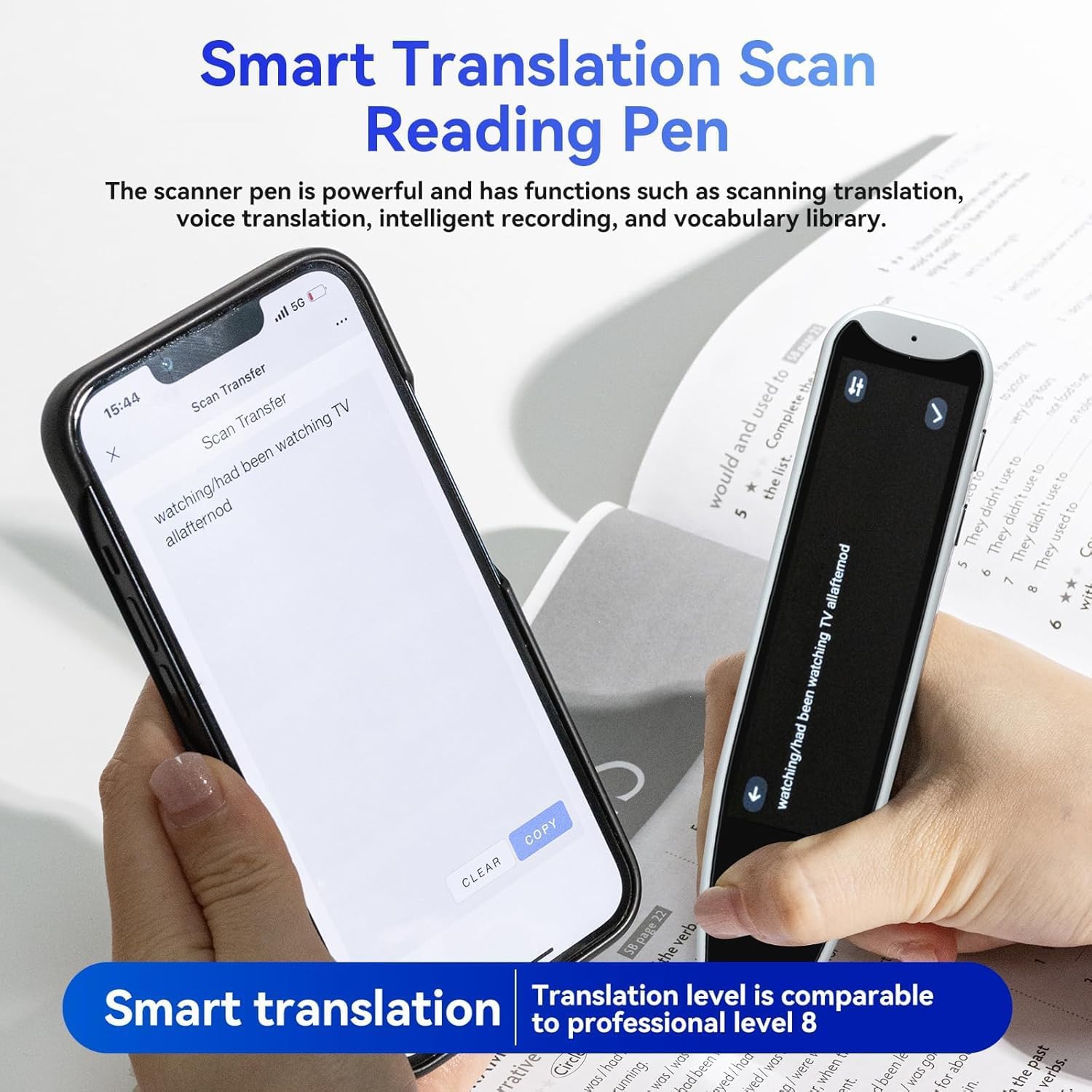 Translation scanning pen, reading disability translation pen, OCR scanning device, text to speech reading pen