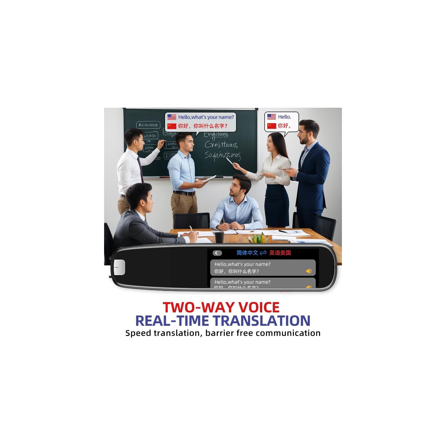 Stylo de lecture à balayage de traduction, stylo de traduction de langues, dispositif de synthèse de texte à parole, adapté aux apprenants de