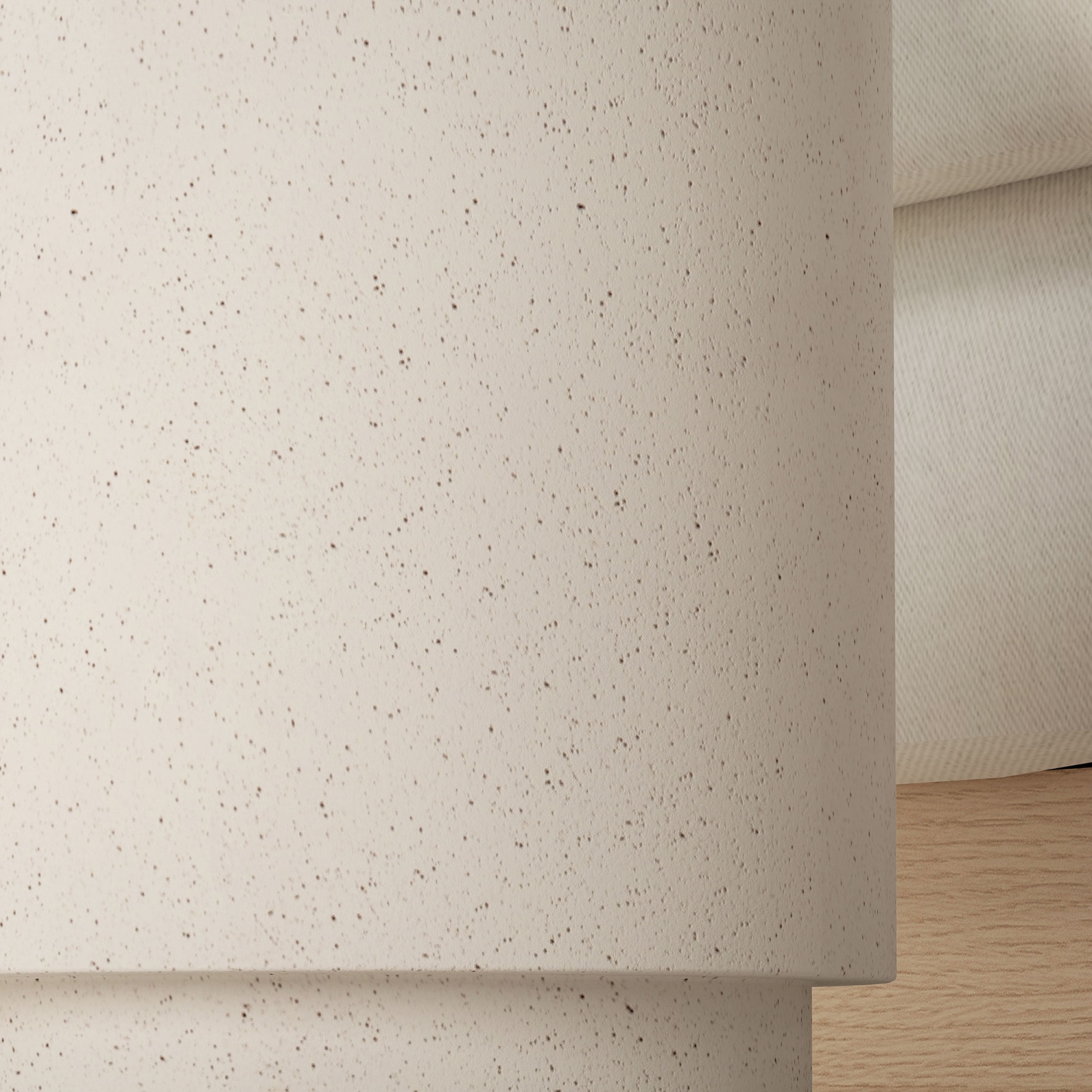 HOMCOM – Table d'appoint au fini béton, table d'appoint légère, table de bout ronde de patio de 17 po avec 4 pieds réglables pour l'intérieur et