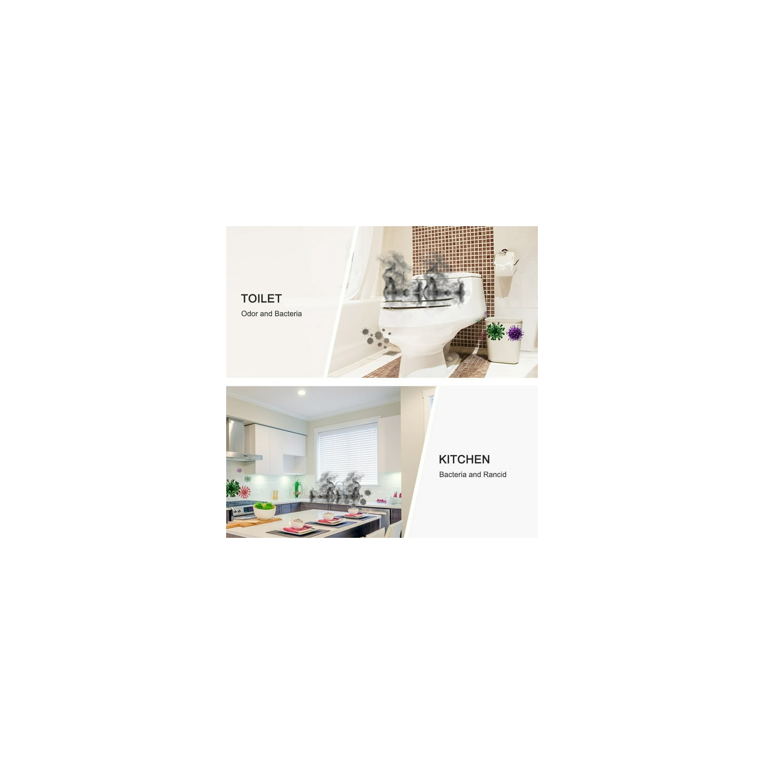 Purificateur d'air stérilisateur d'ozone portatif – Élimine la fumée, la moisissure et le formaldéhyde pour les voitures, les maisons et les animaux