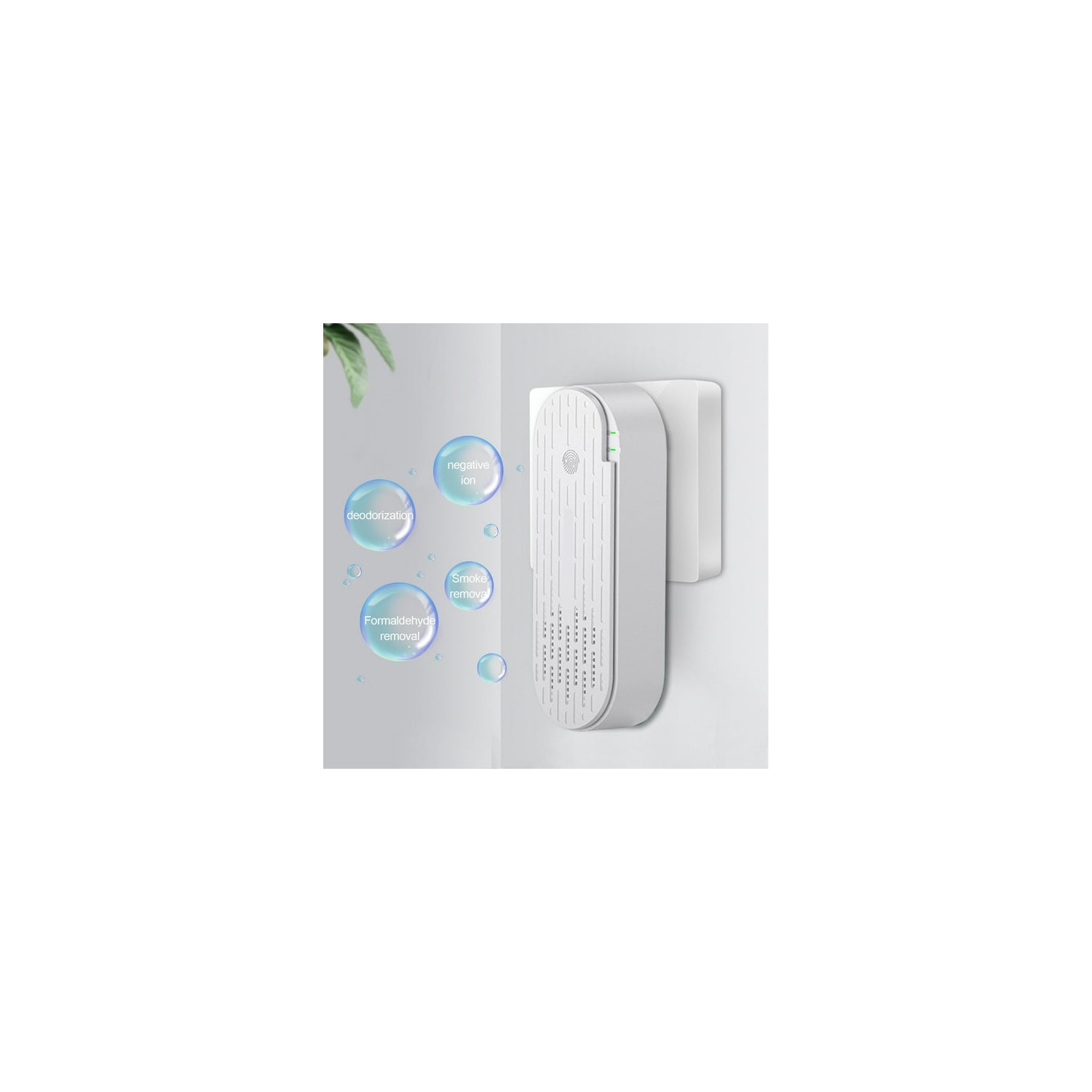 Portable air purifier for home use, using negative ion technology, quiet operation, simple design, effective removal of odors and dust, suitable for