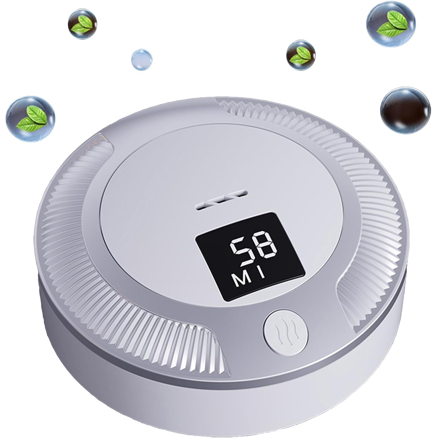 Portable ozone air purifier, rechargeable wireless, negative ion sterilization, car air purifier, mini portable, suitable for car, home and wardrobe