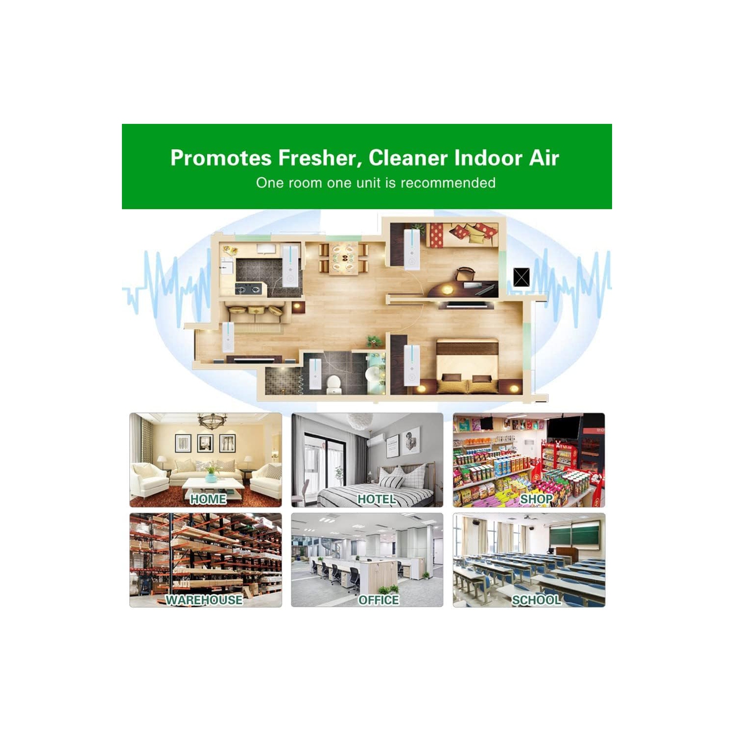 Household air purifier disinfector negative ion air purification UV ultraviolet disinfection dual-purpose smoke removal, dust removal and