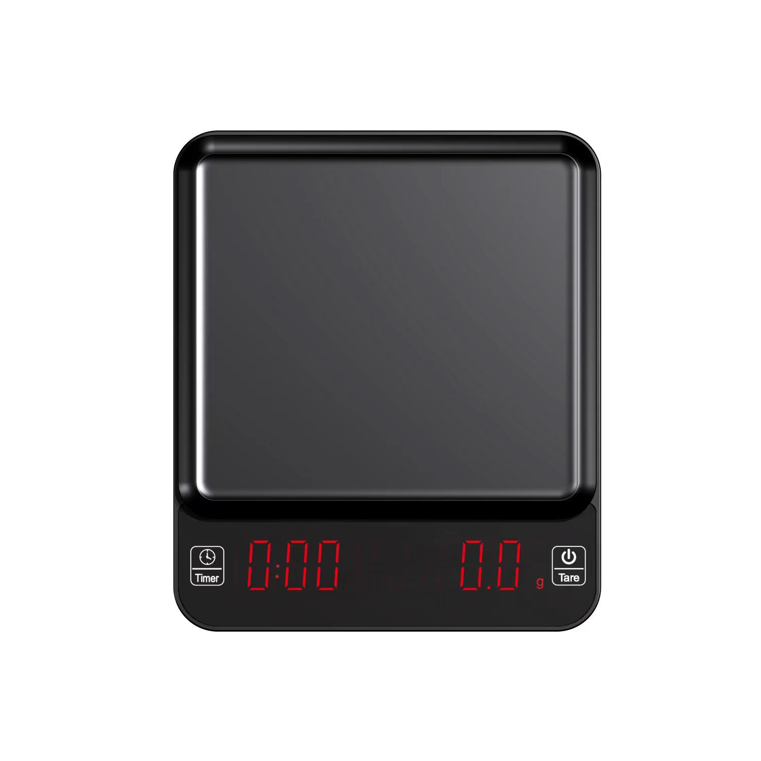 Precision Electronic Digital Coffee Scale with Timer and Peeling Function, 3kg/0.1g Espresso Weighing Tool Kitchen Scale